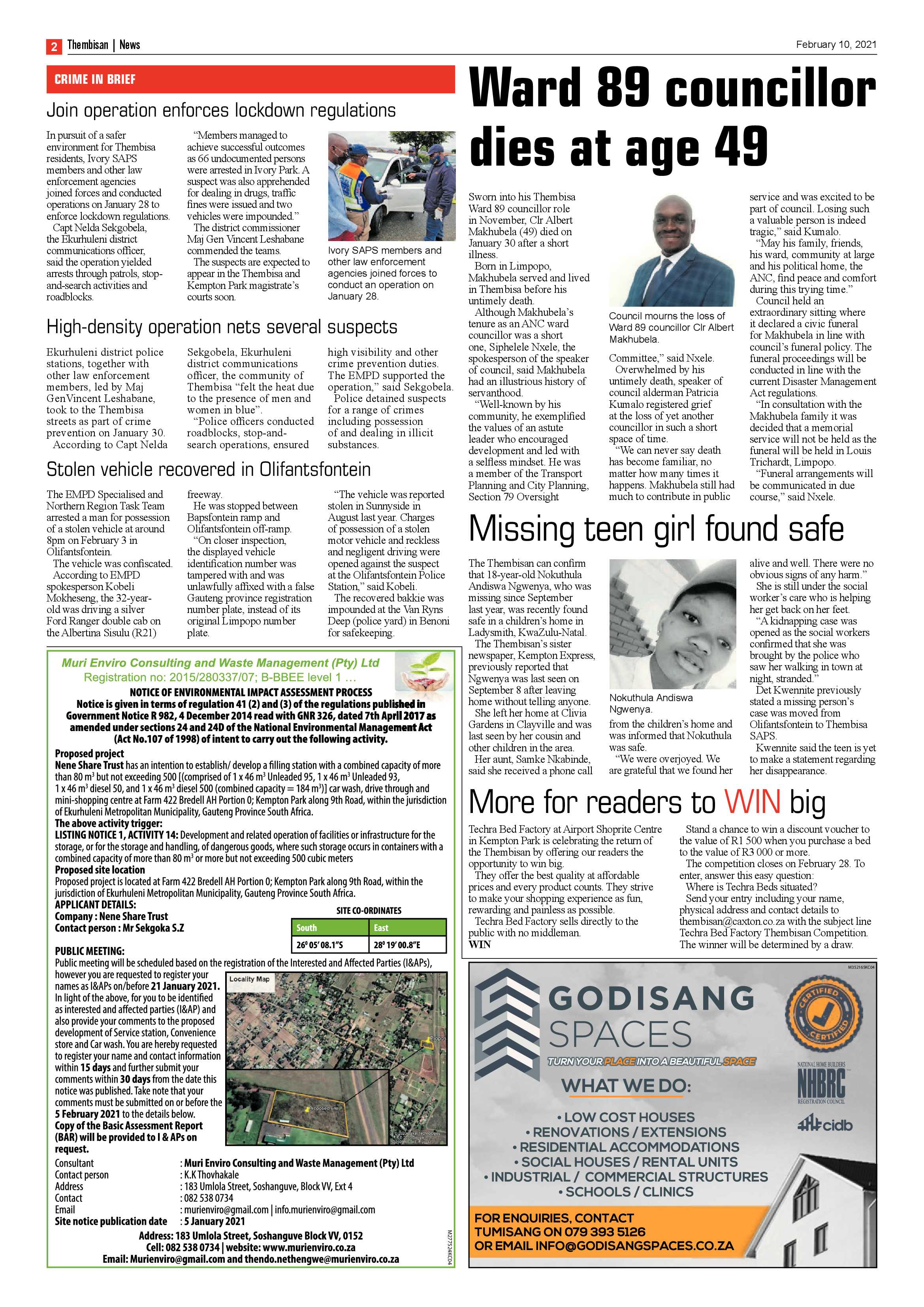 The Thembisan 10 February 2021 page 2
