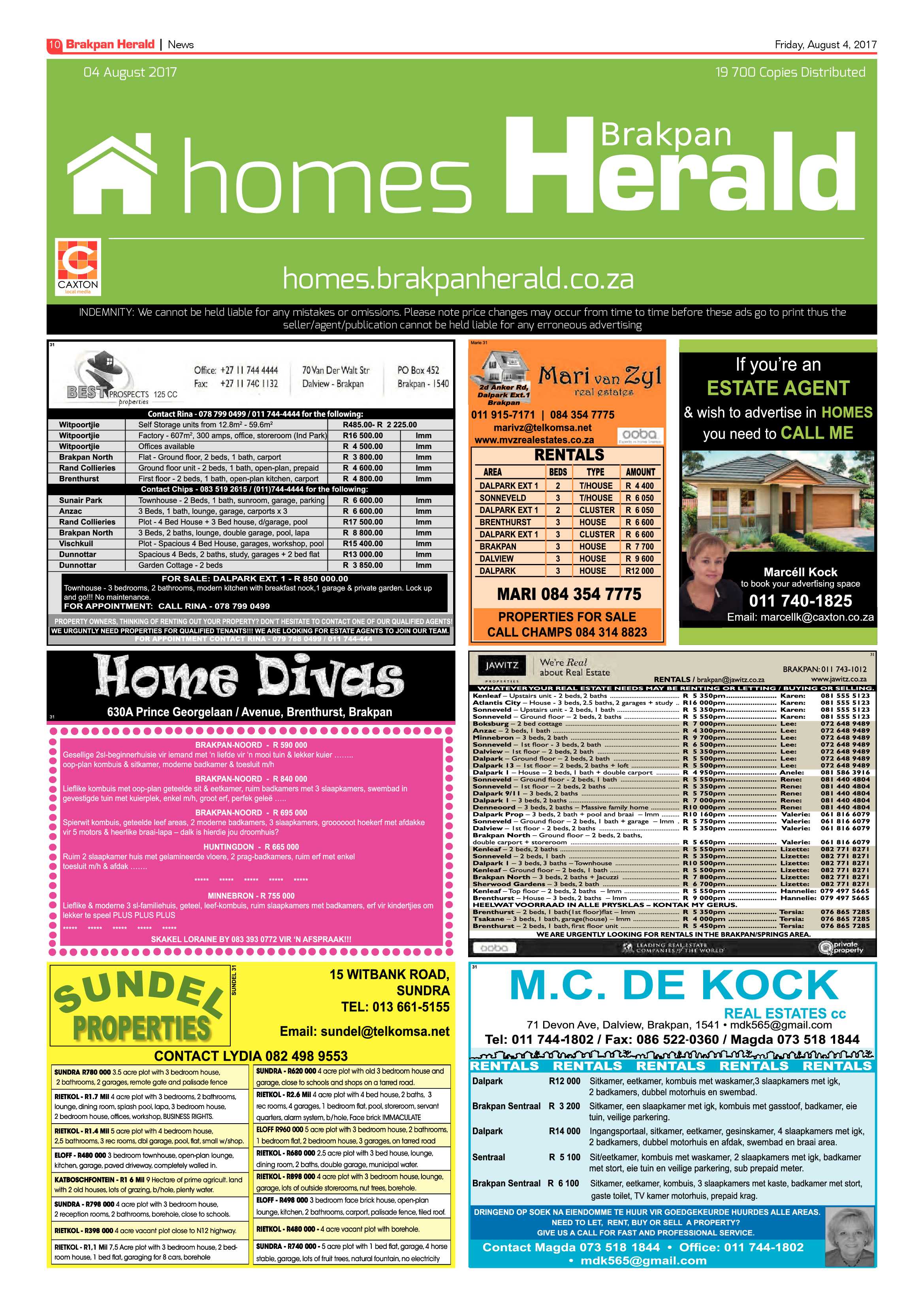 Brakpan Herald 04 August 2017 page 10