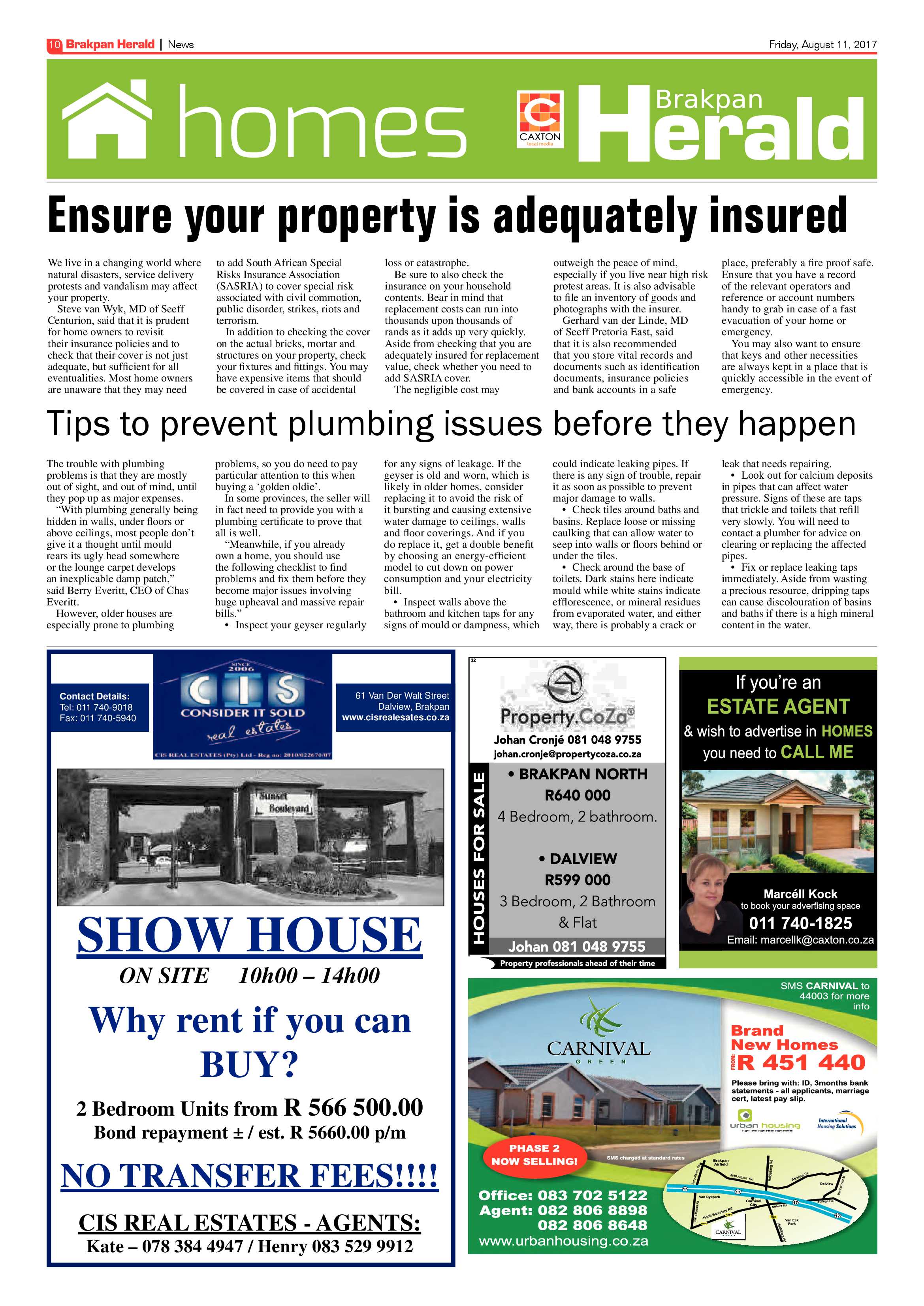 Brakpan Herald 11 August 2017 page 10
