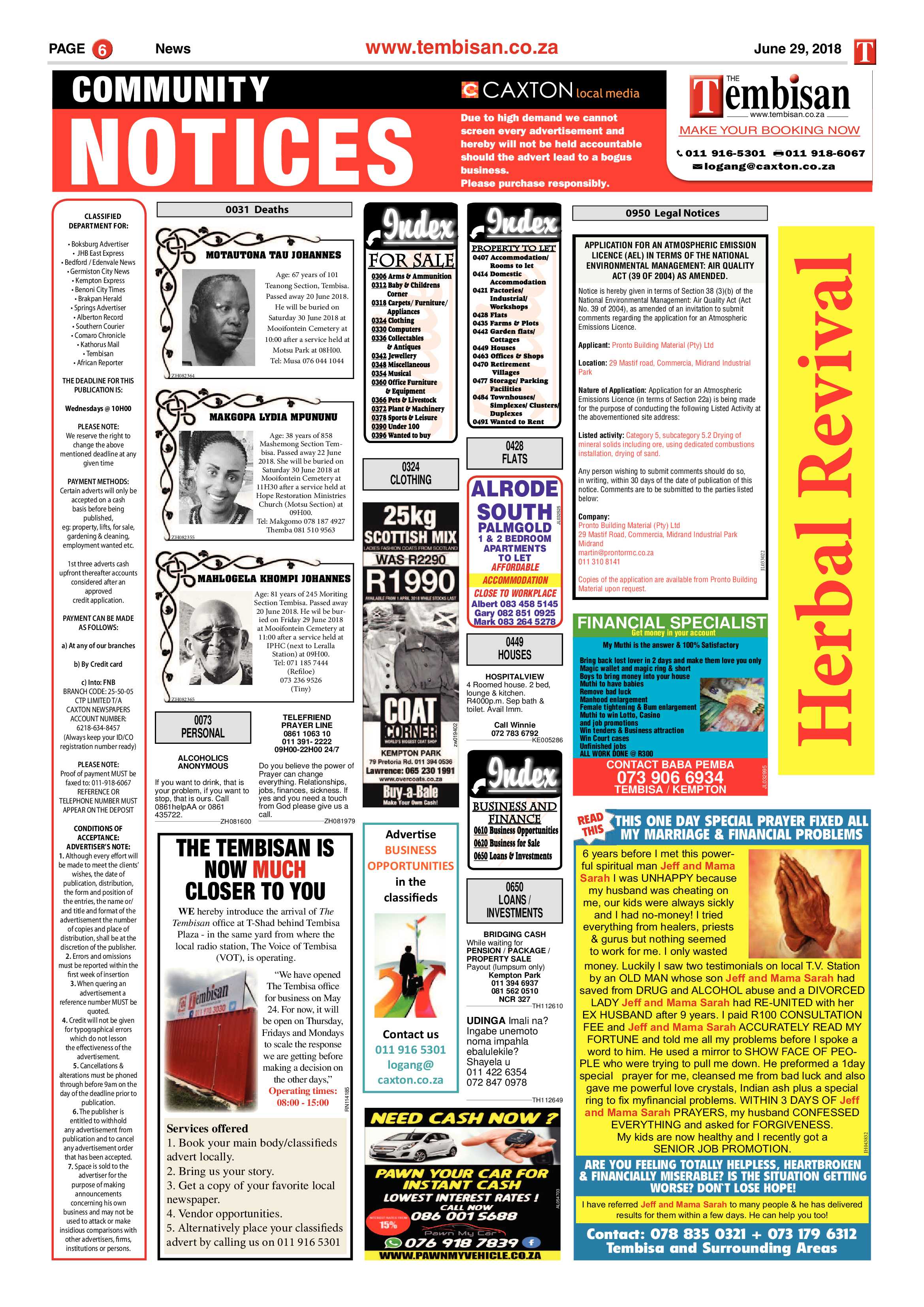 Tembisan 02 July 2018 page 6