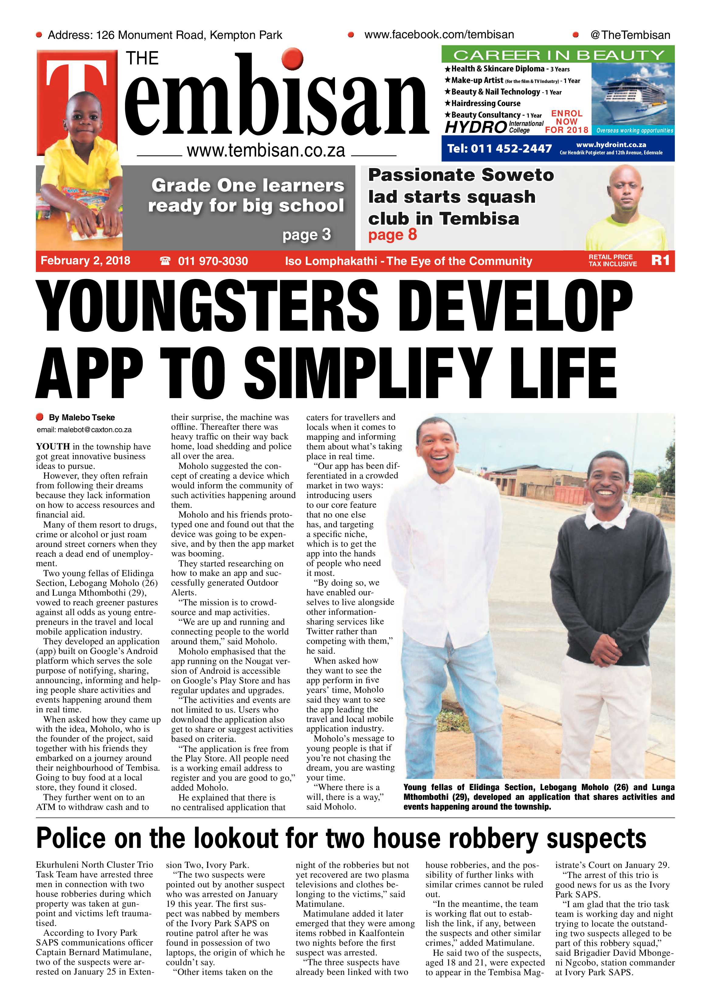 Tembisan 05 February 2018 page 1