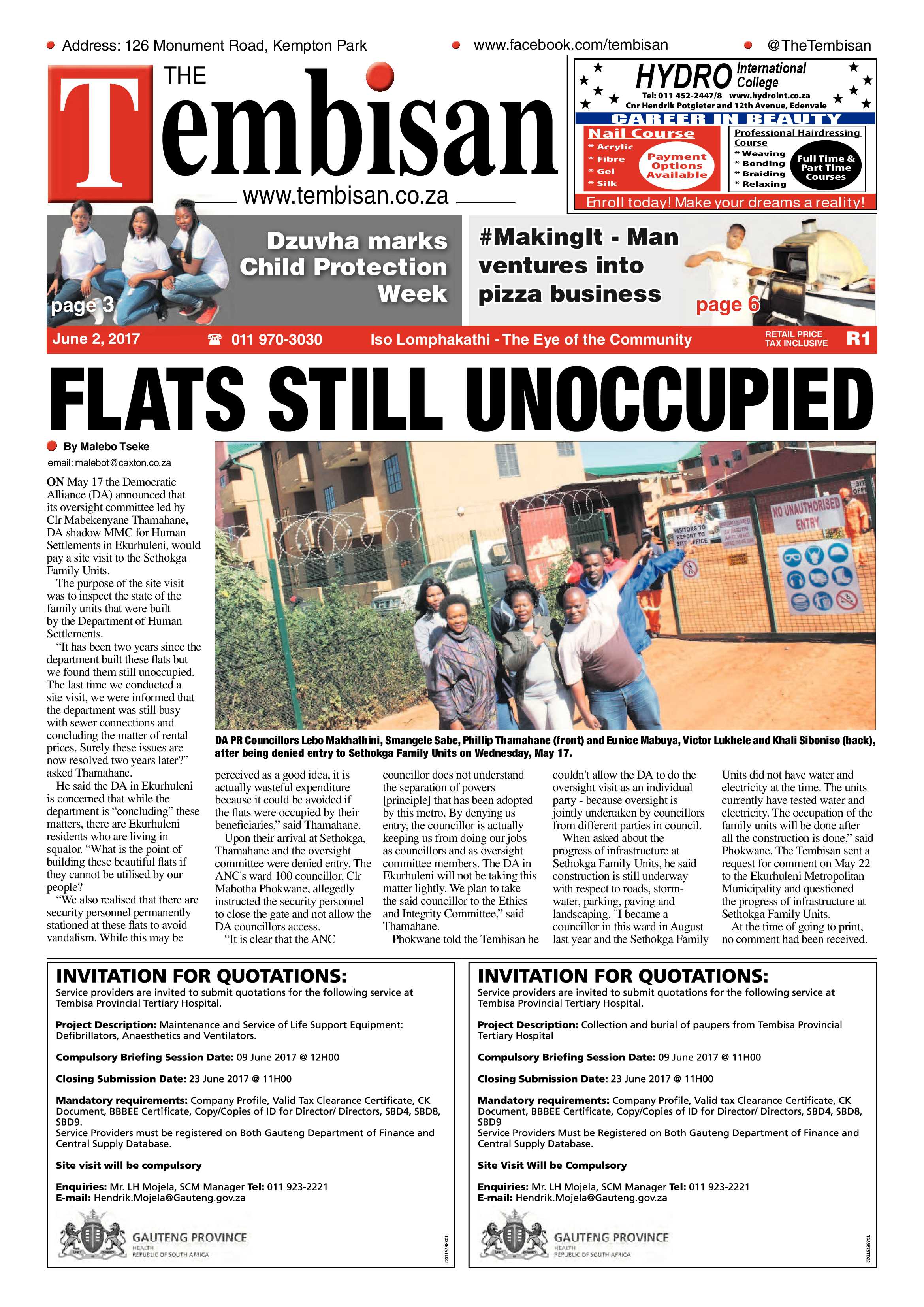 Tembisan 05 June 2017 page 1