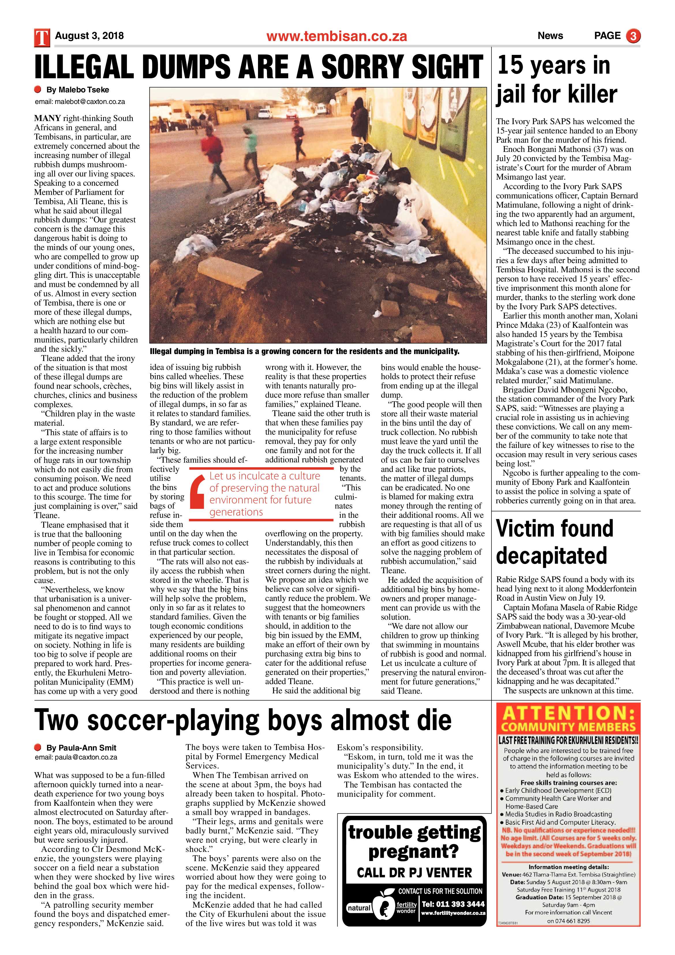 The Tembisan 06 August 2018 page 3
