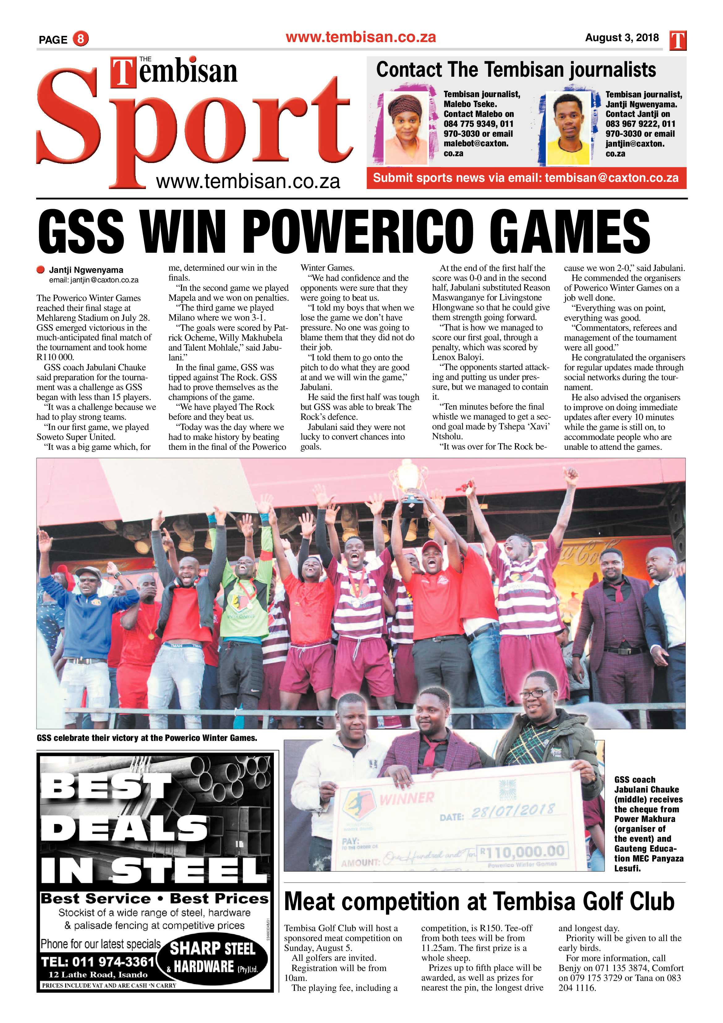 The Tembisan 06 August 2018 page 8