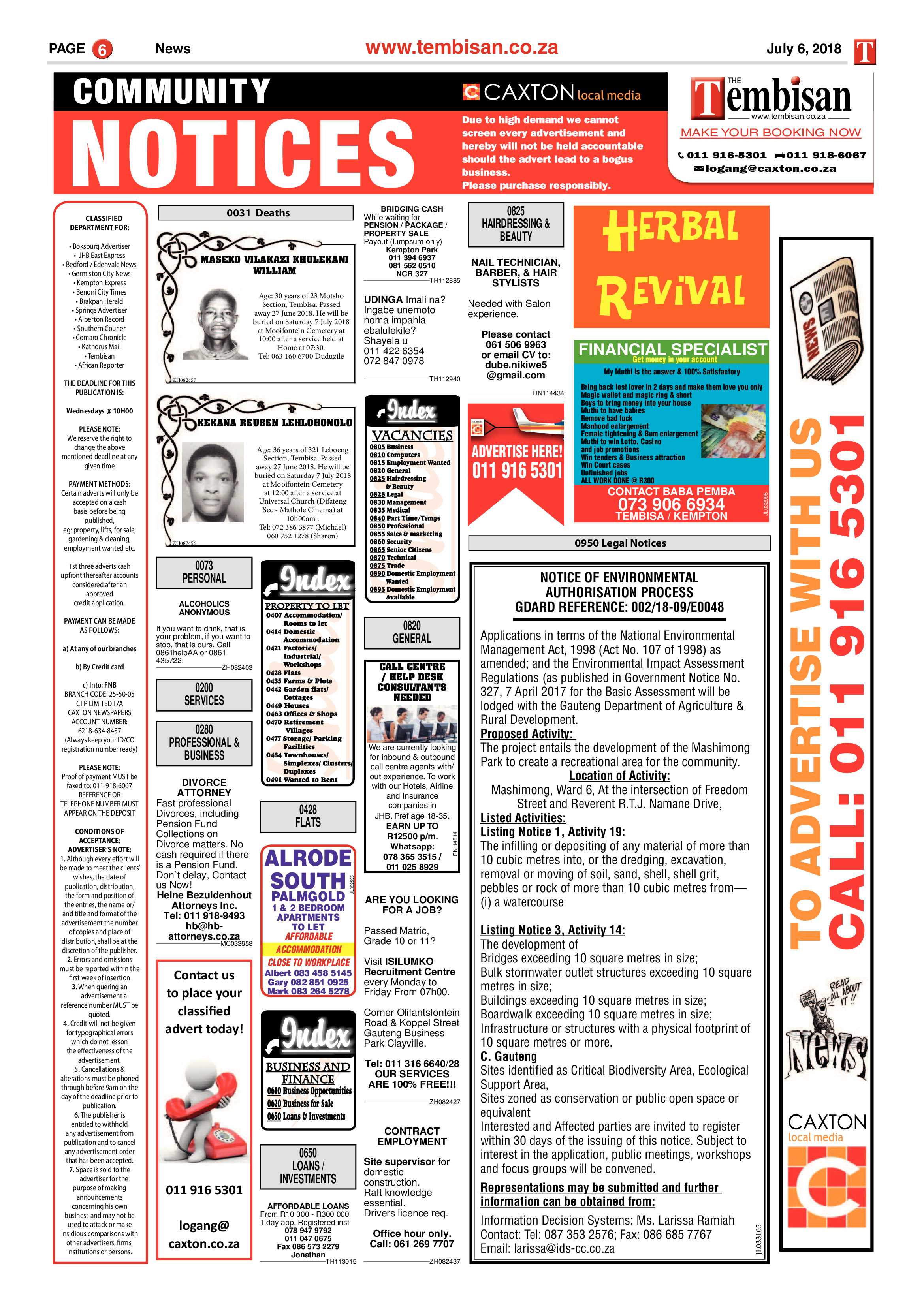 Tembisan 09 July 2018 page 11