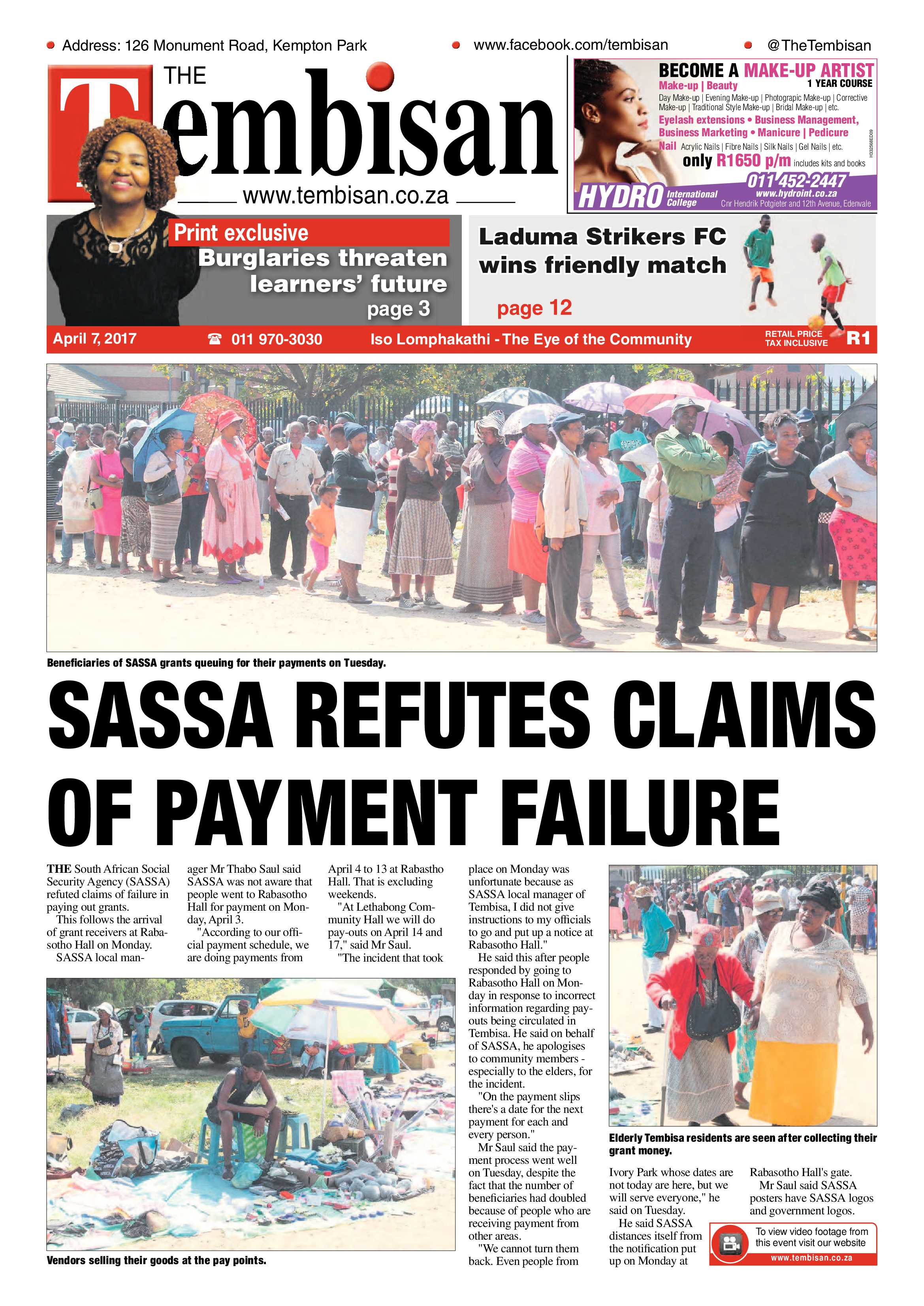 Tembisan 10 April 2017 page 1