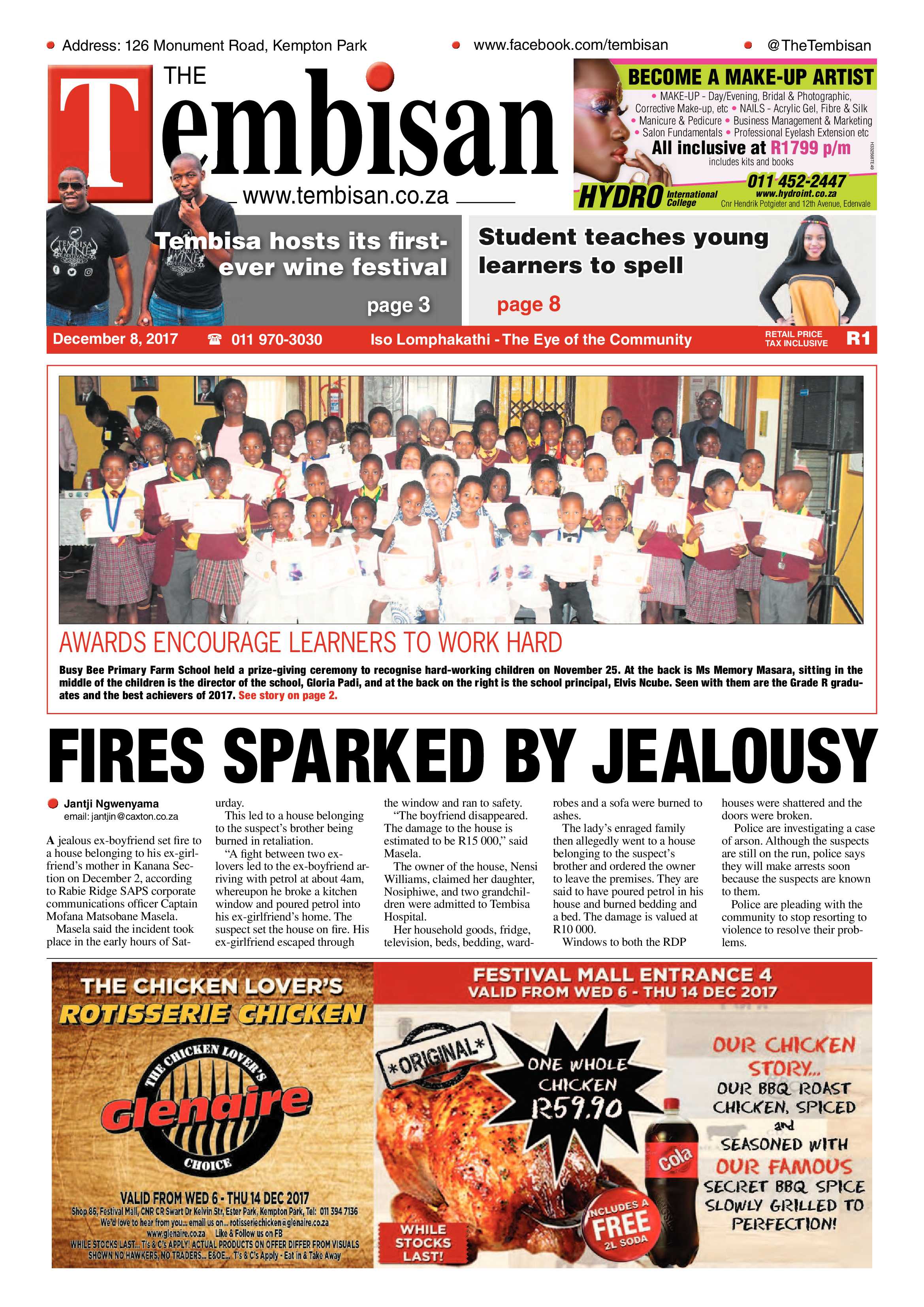 Tembisan 11 December 2017 page 1