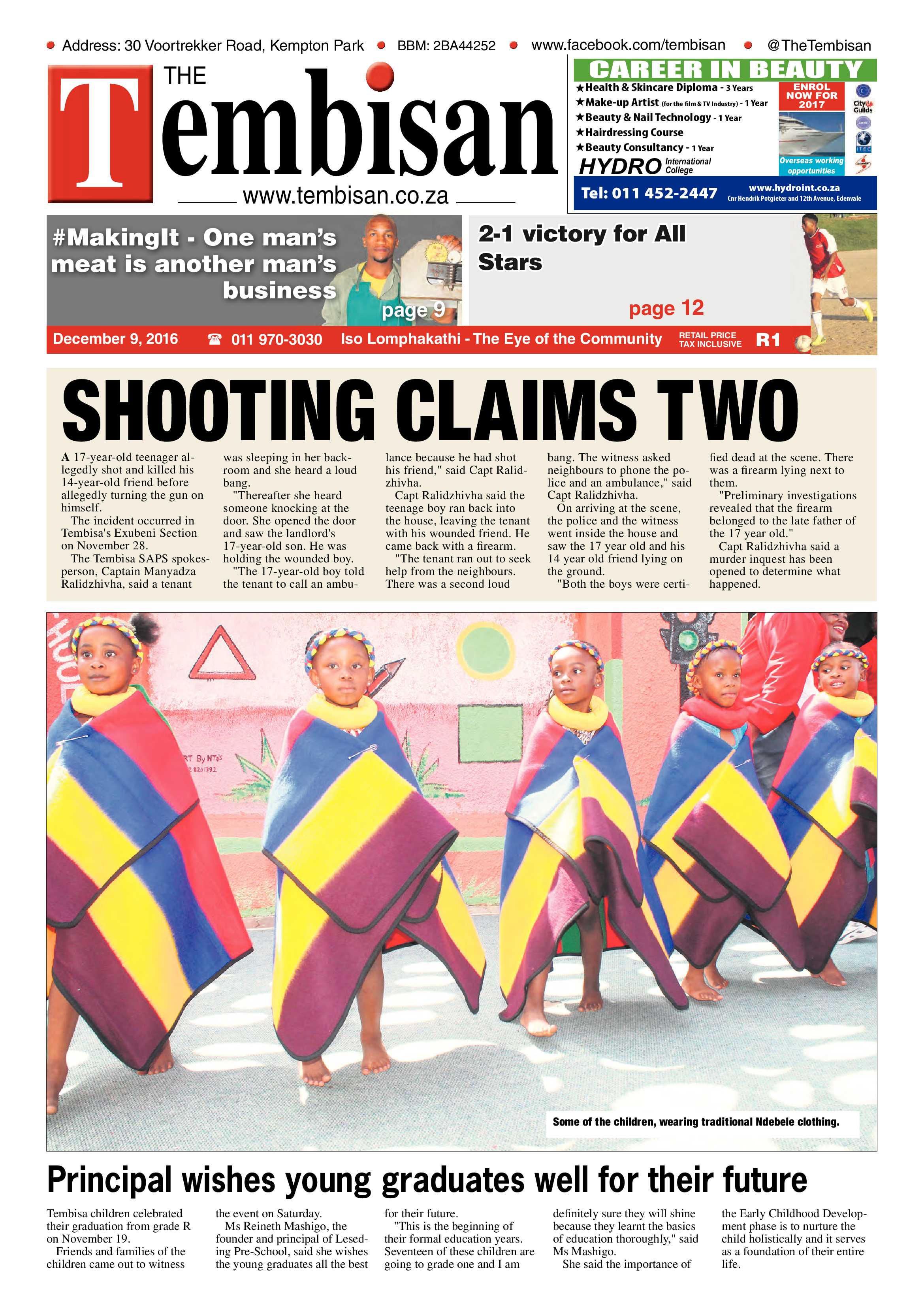 Tembisan 12 December 2016 page 1