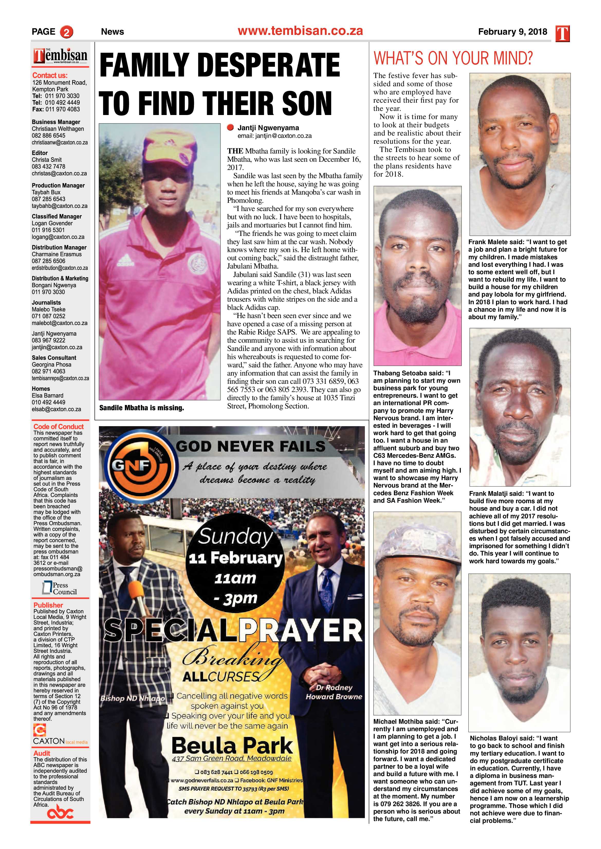 Tembisan 12 February 2018 page 2