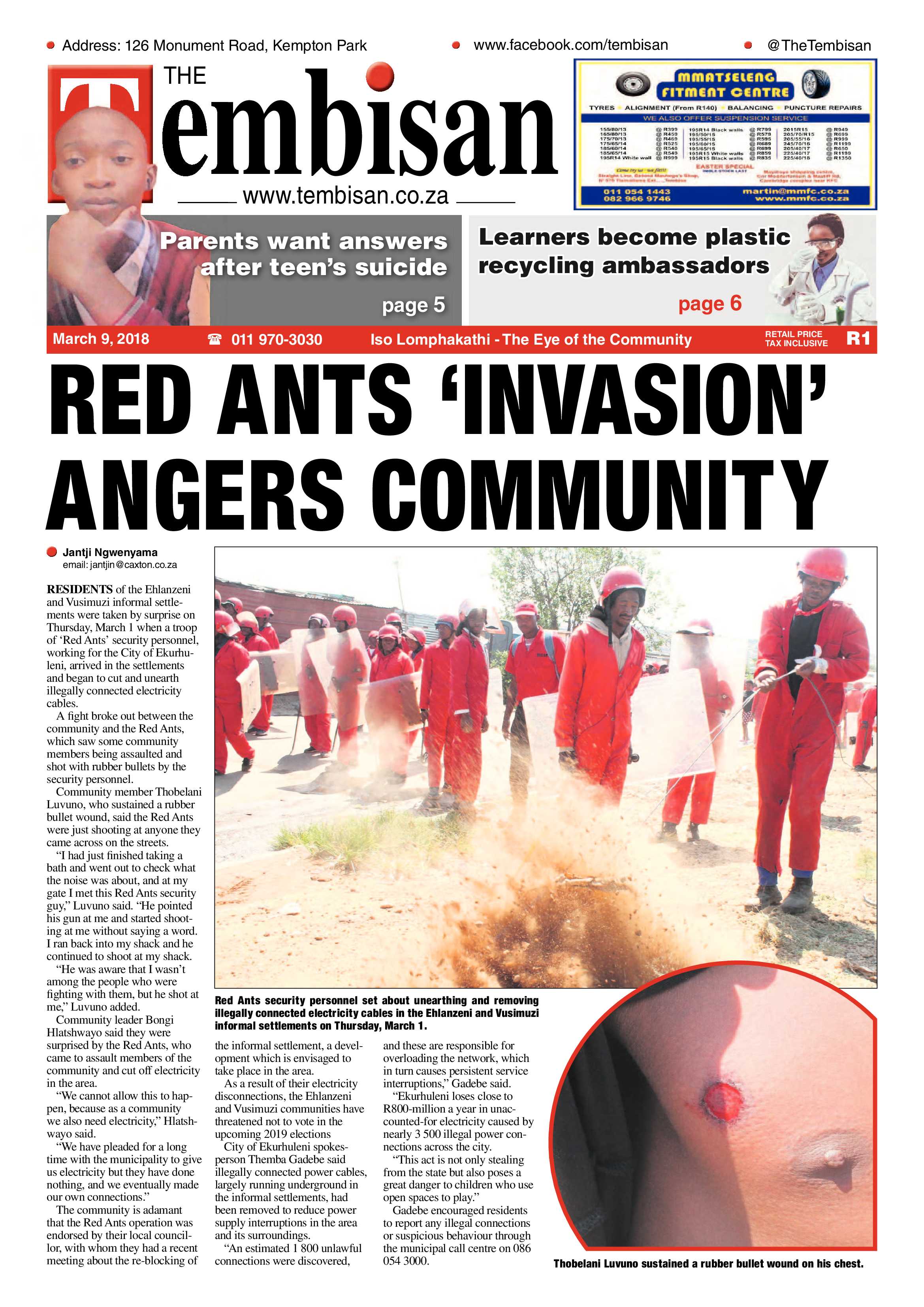 Tembisan 12 March 2018 page 1