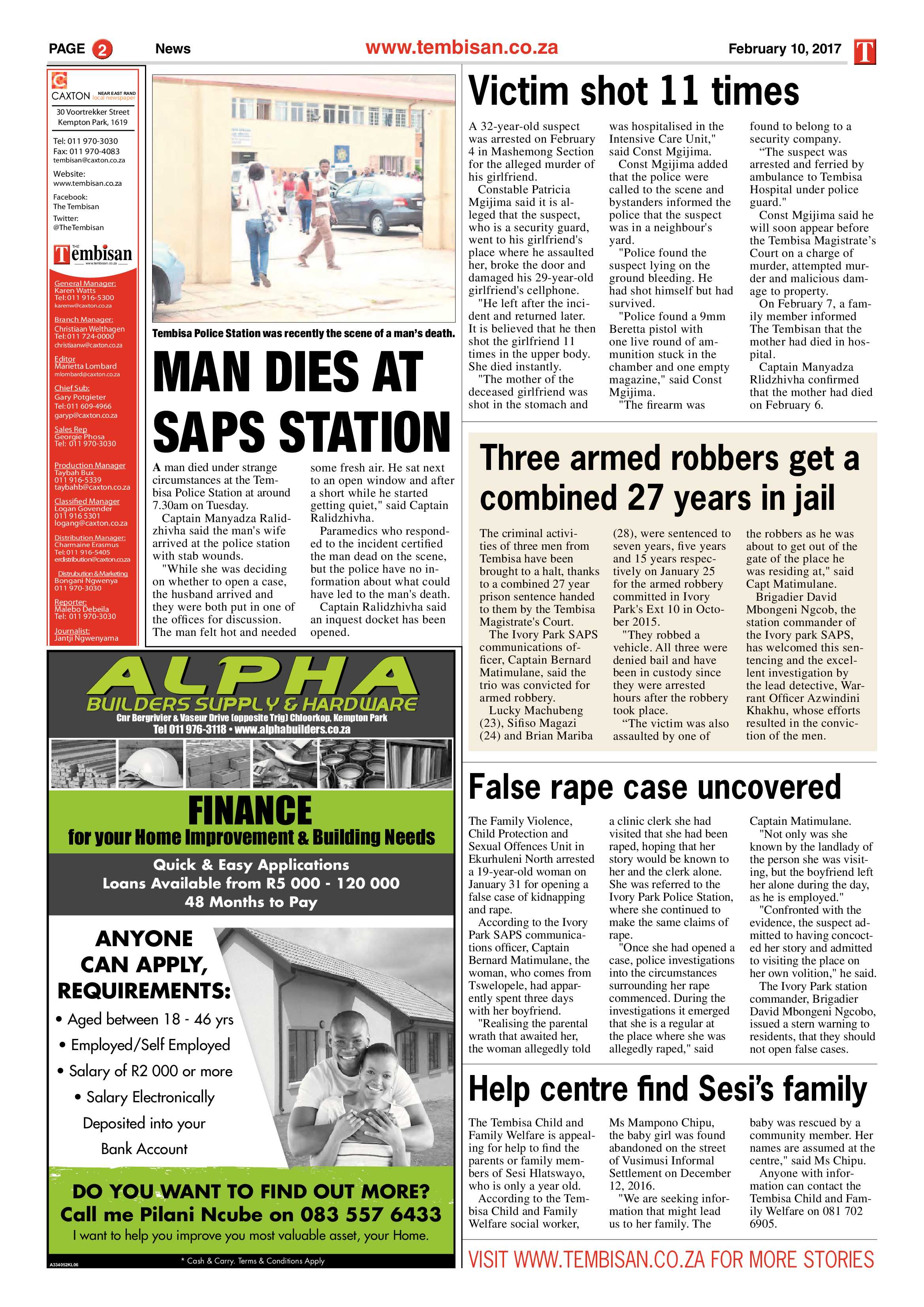 Tembisan 13 February 2017 page 2