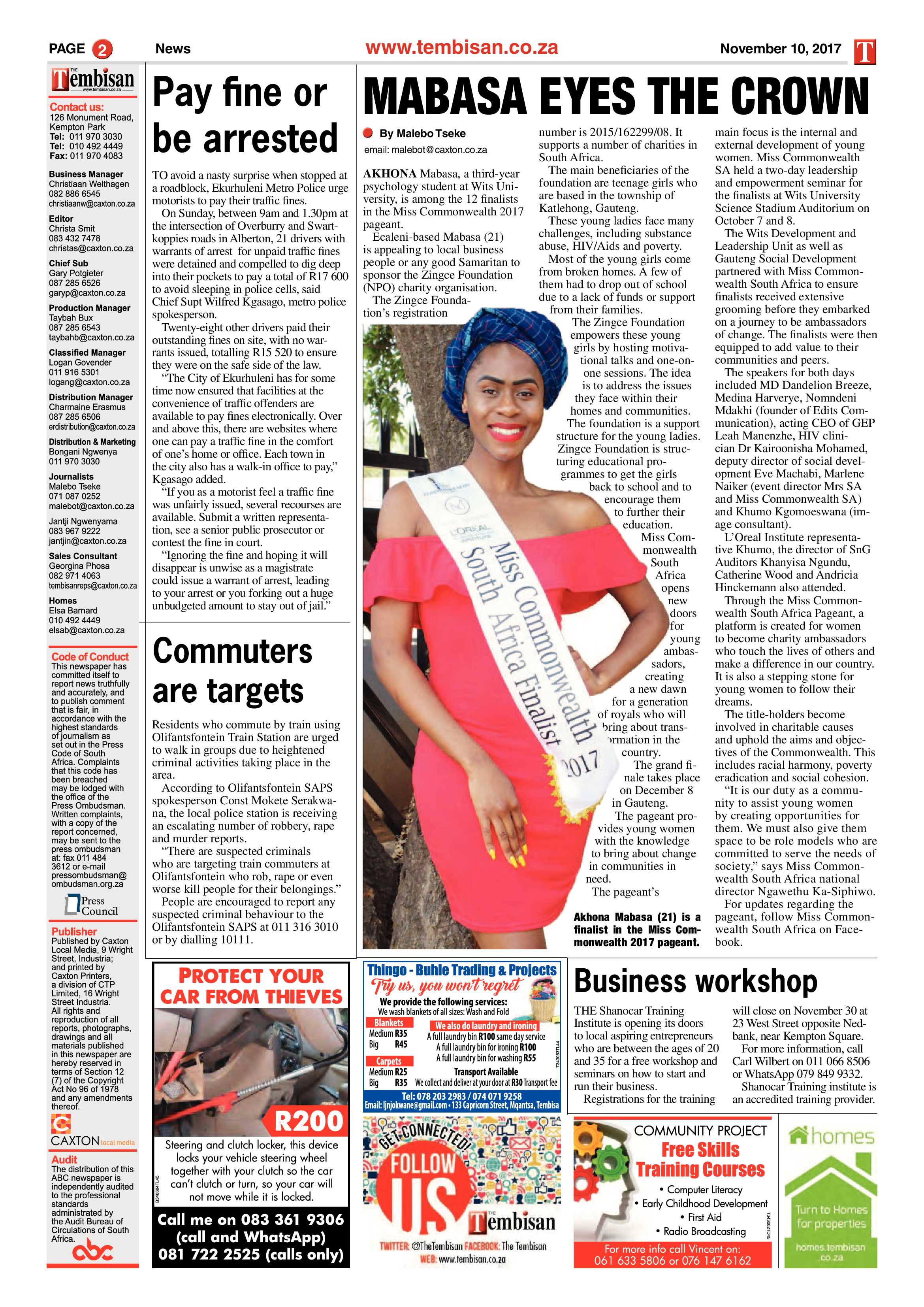 Tembisan 13 November 2017 page 2