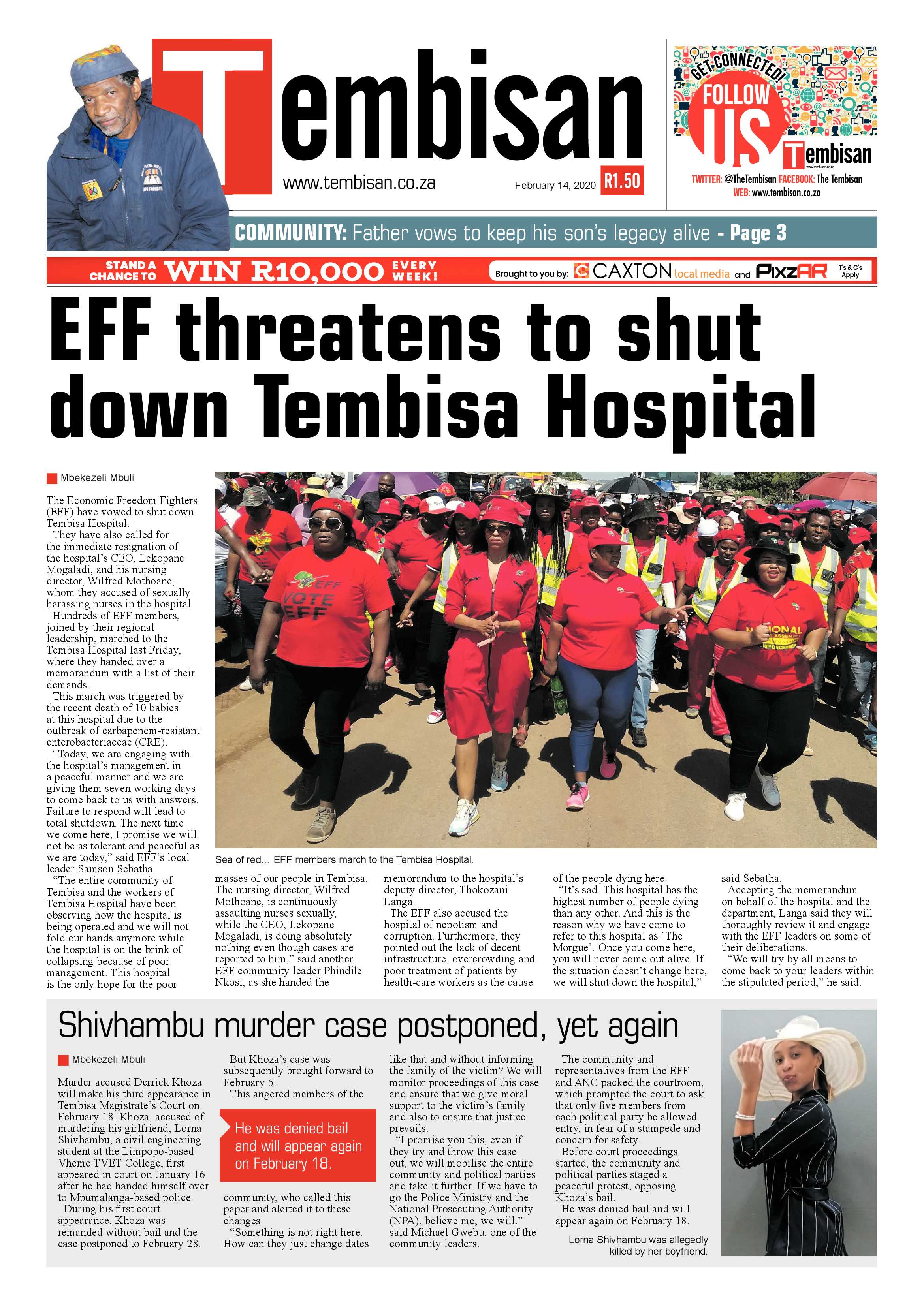 Tembisan 14 February 2020 page 1