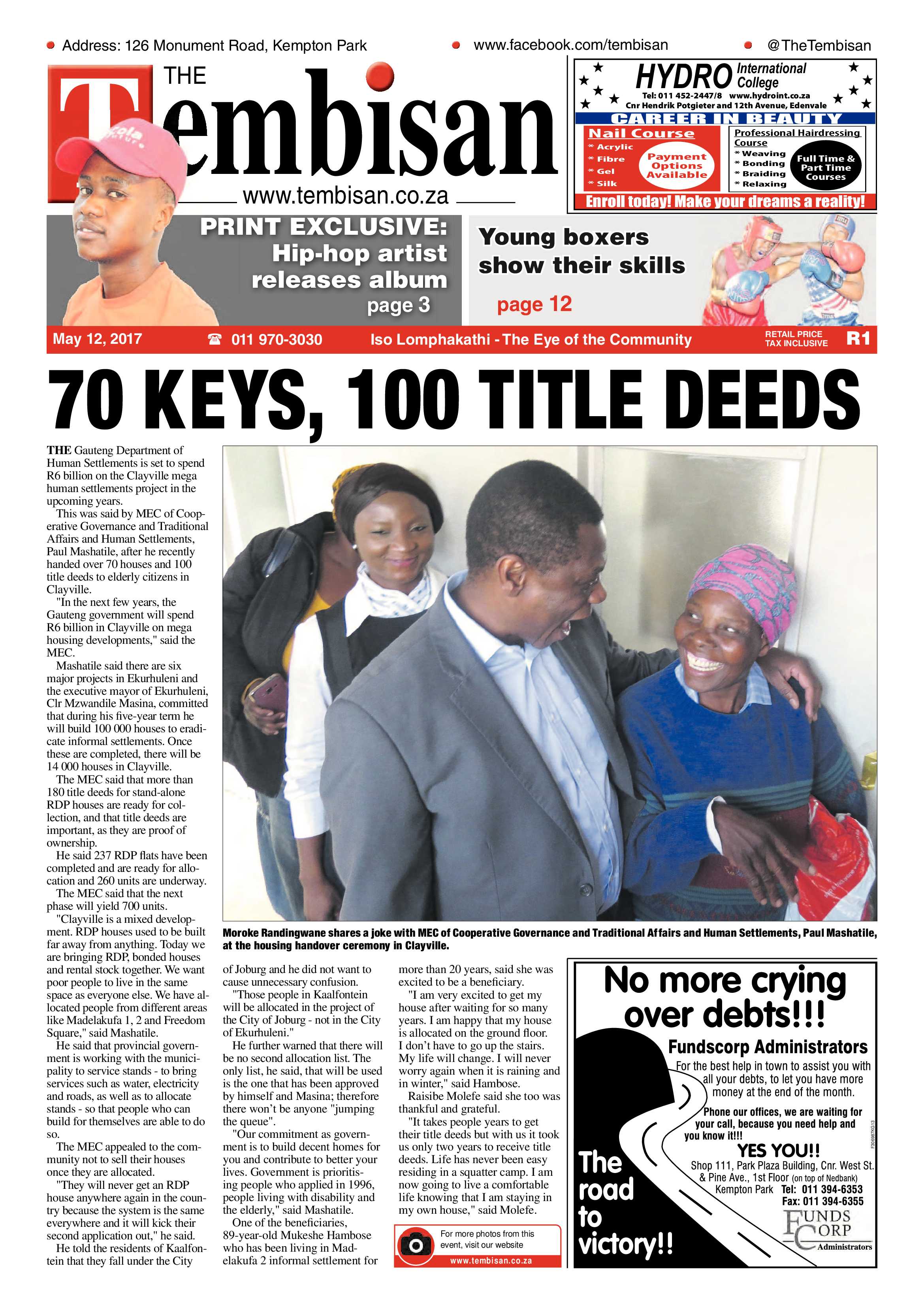 Tembisan 15 May 2017 page 1