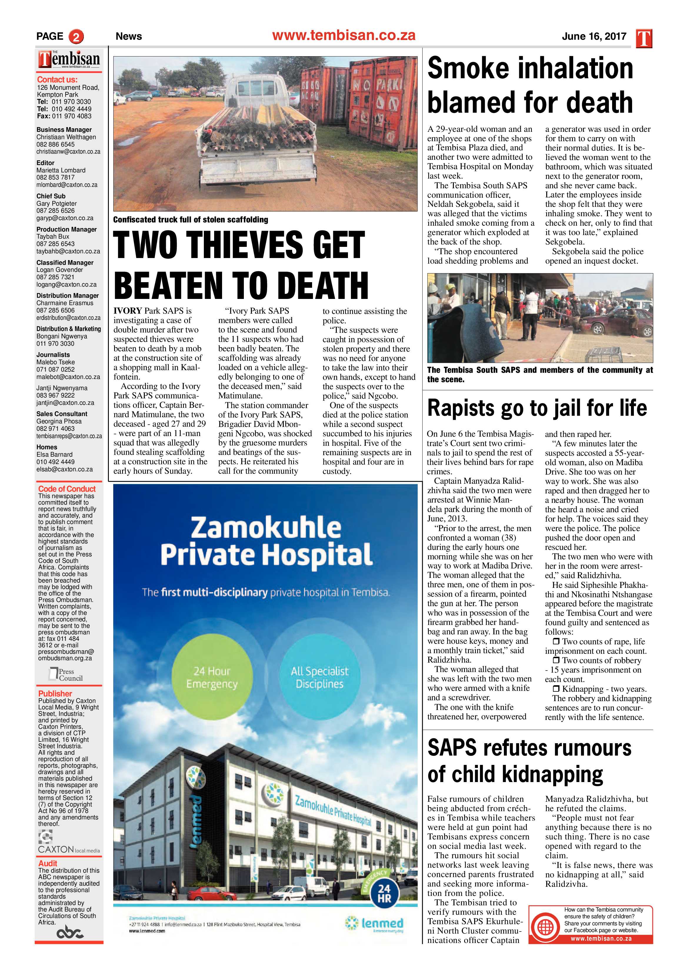 Tembisan 19 June 2017 page 2