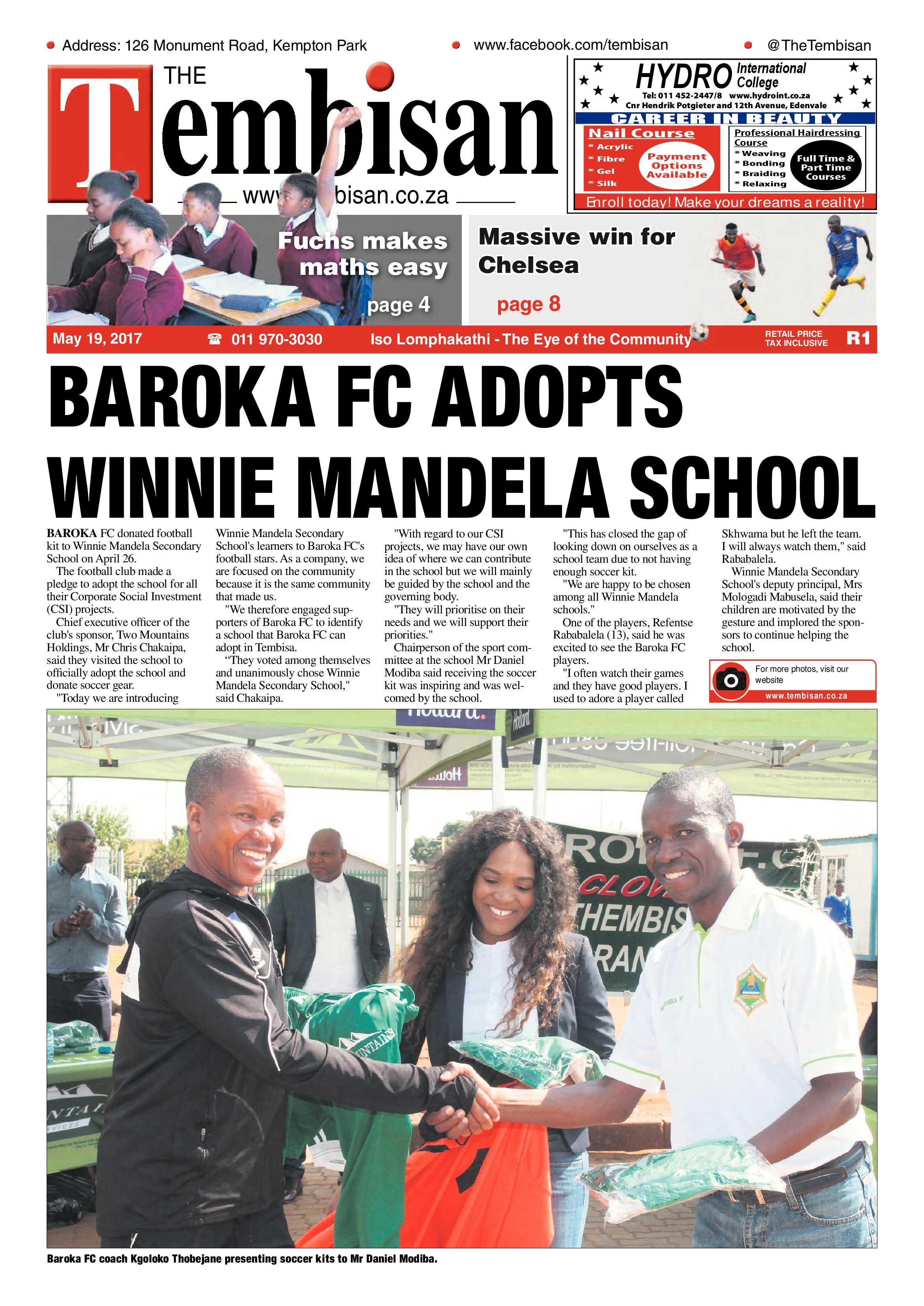 Tembisan 22 May 2017 page 1