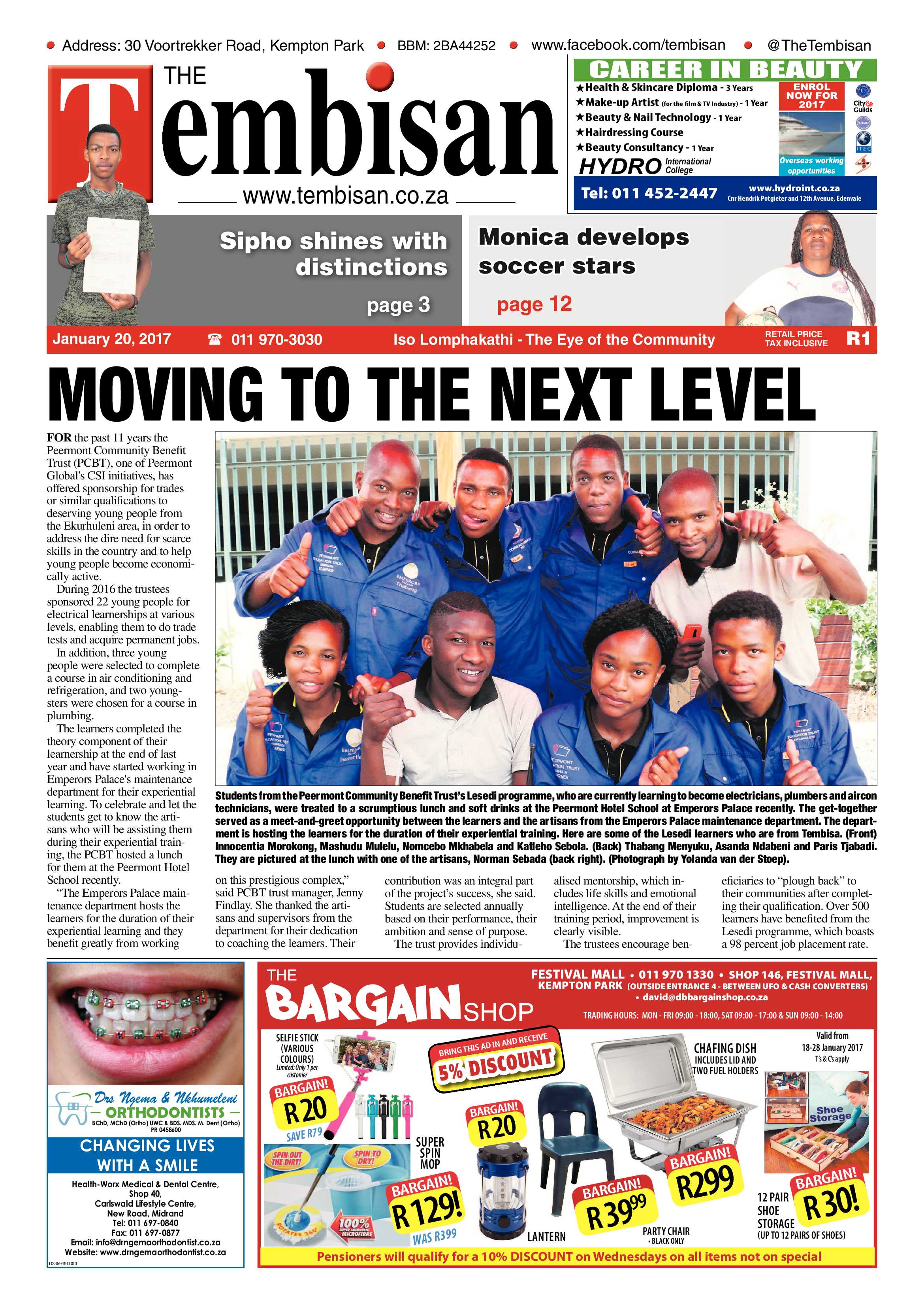 Tembisan 23 January 2017 page 1