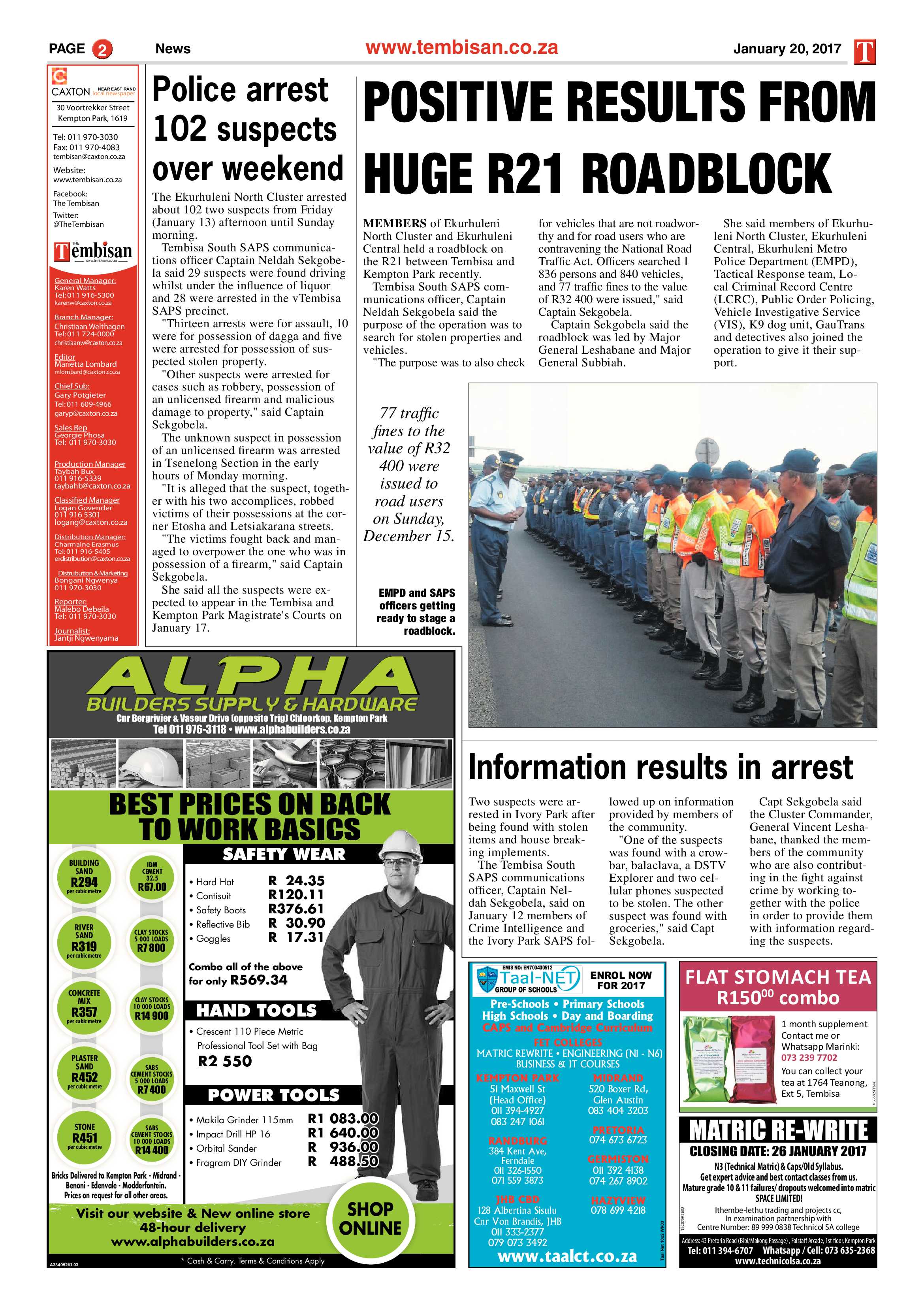 Tembisan 23 January 2017 page 2