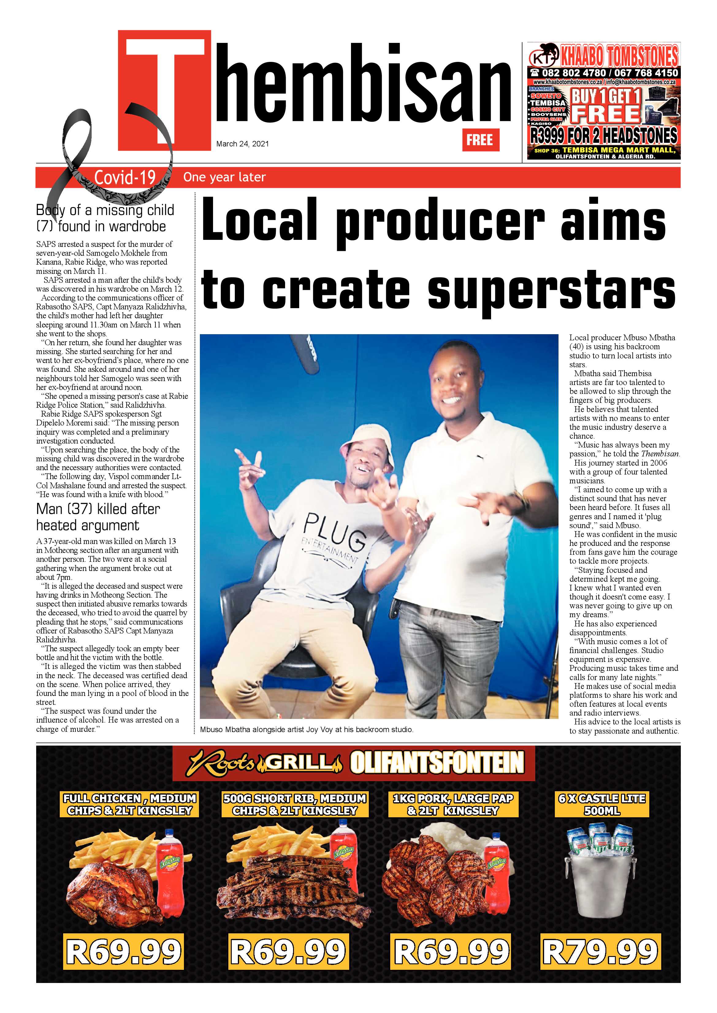 Tembisan 25 March 2021 page 1