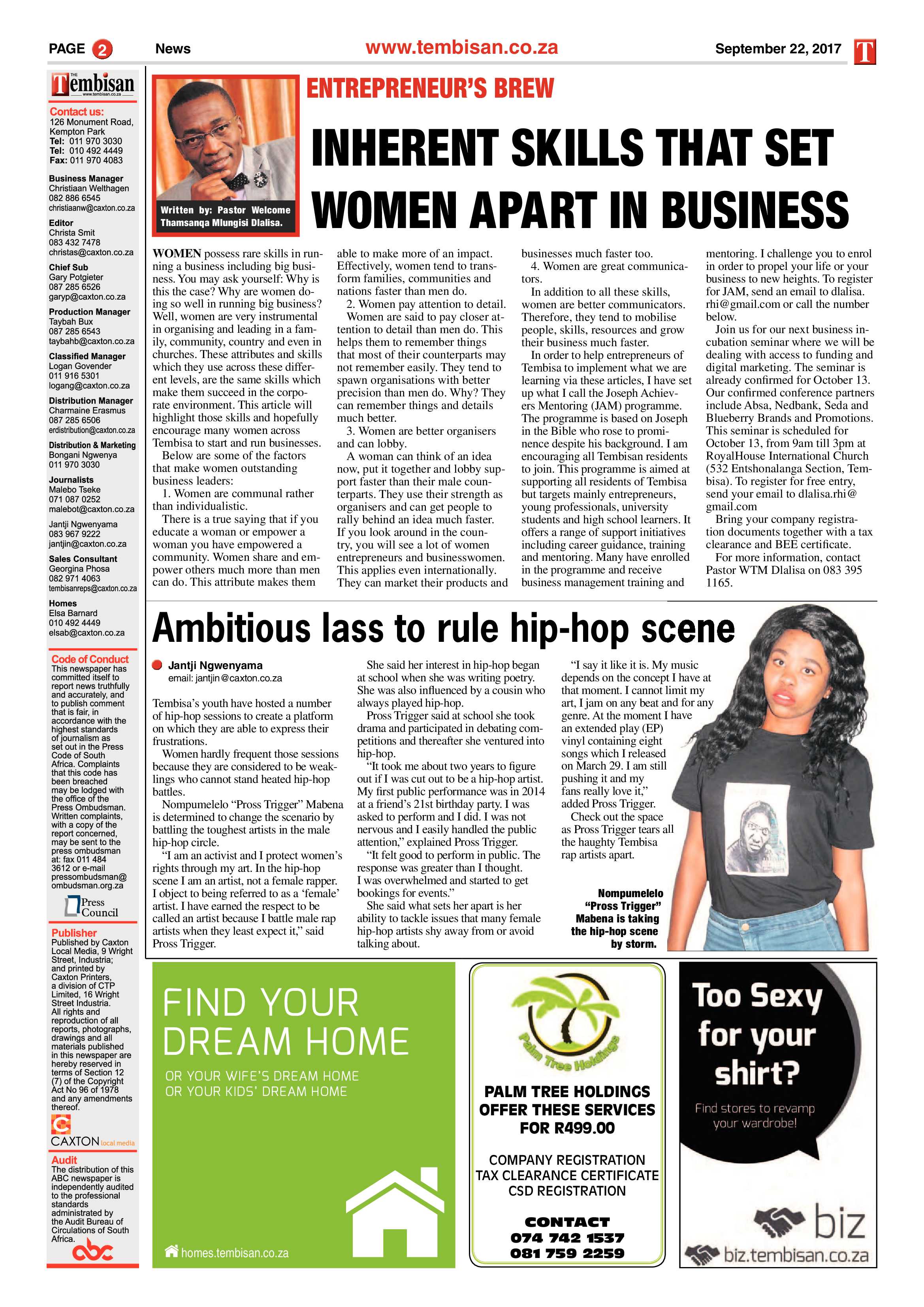 Tembisan 25 September 2017 page 2