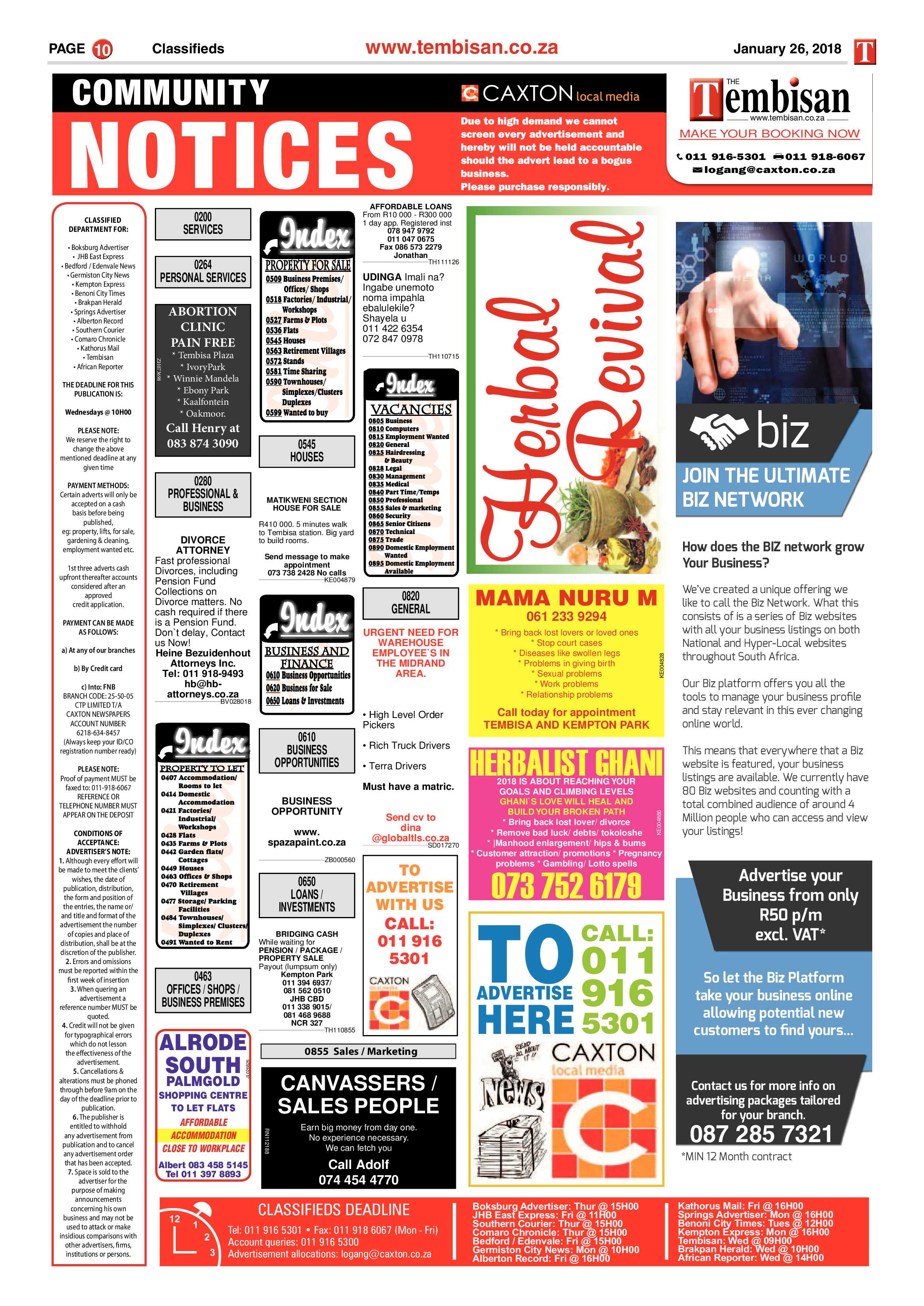 Tembisan 29 January 2018 page 10