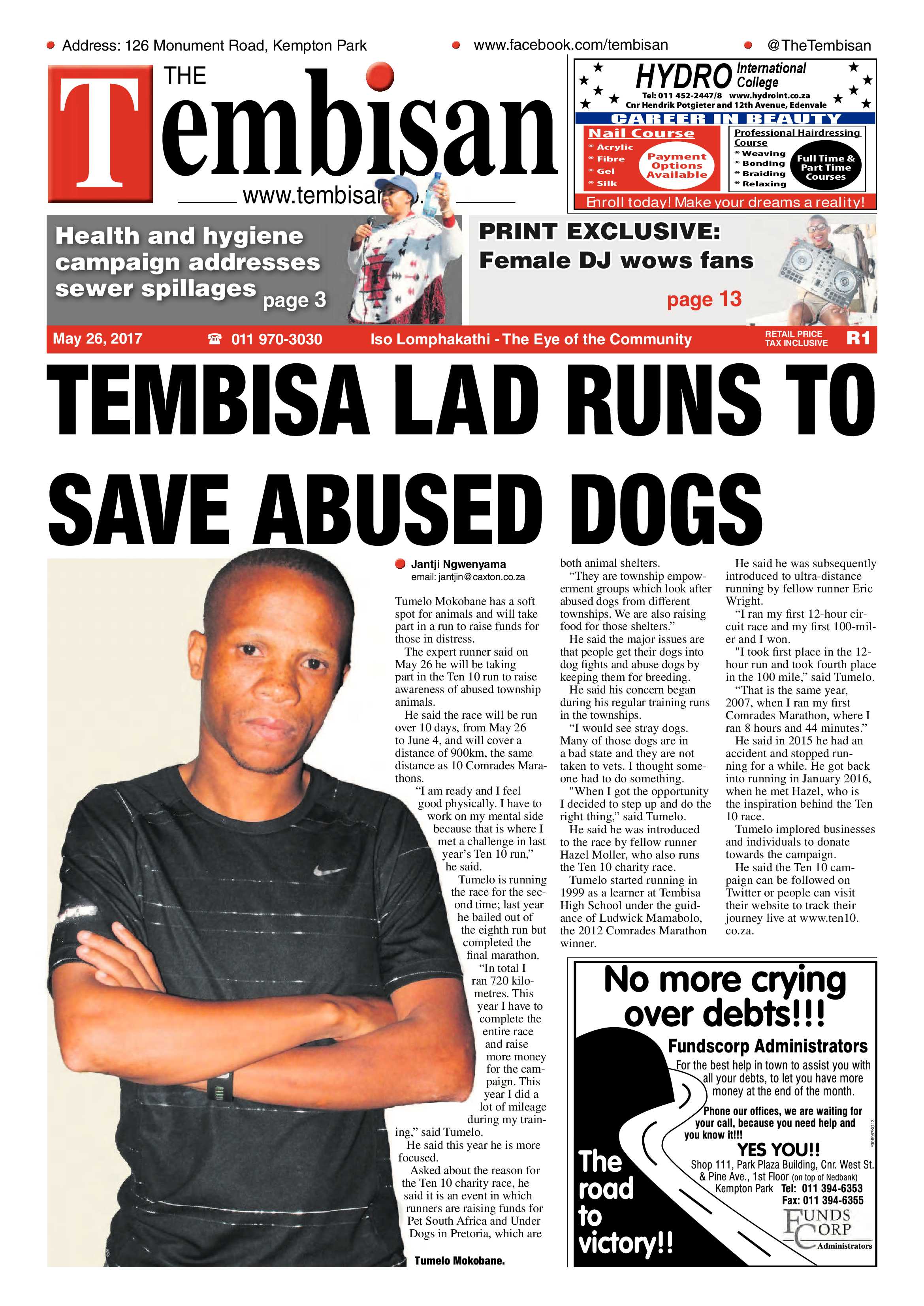 Tembisan 29 May 2017 page 1