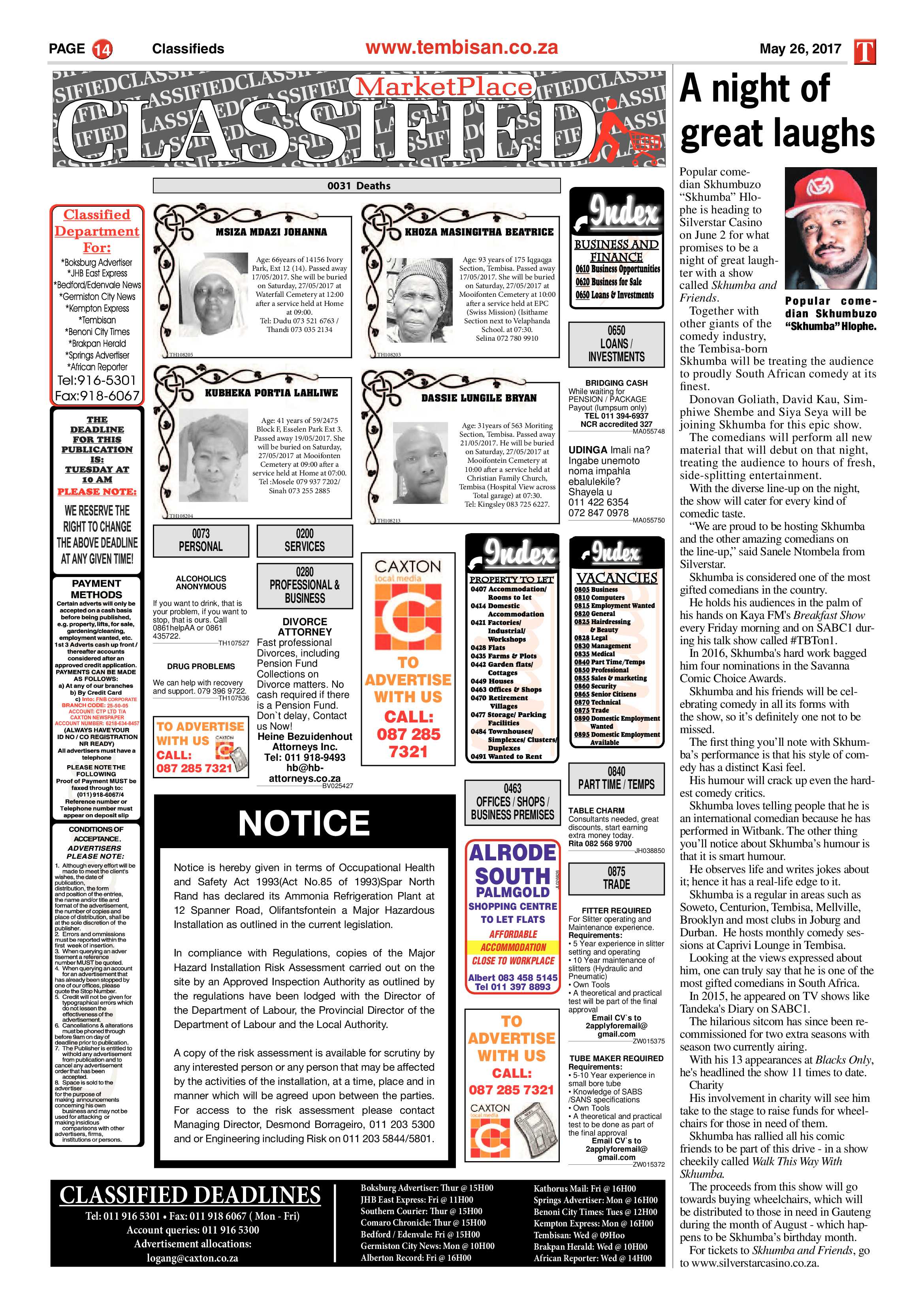 Tembisan 29 May 2017 page 14