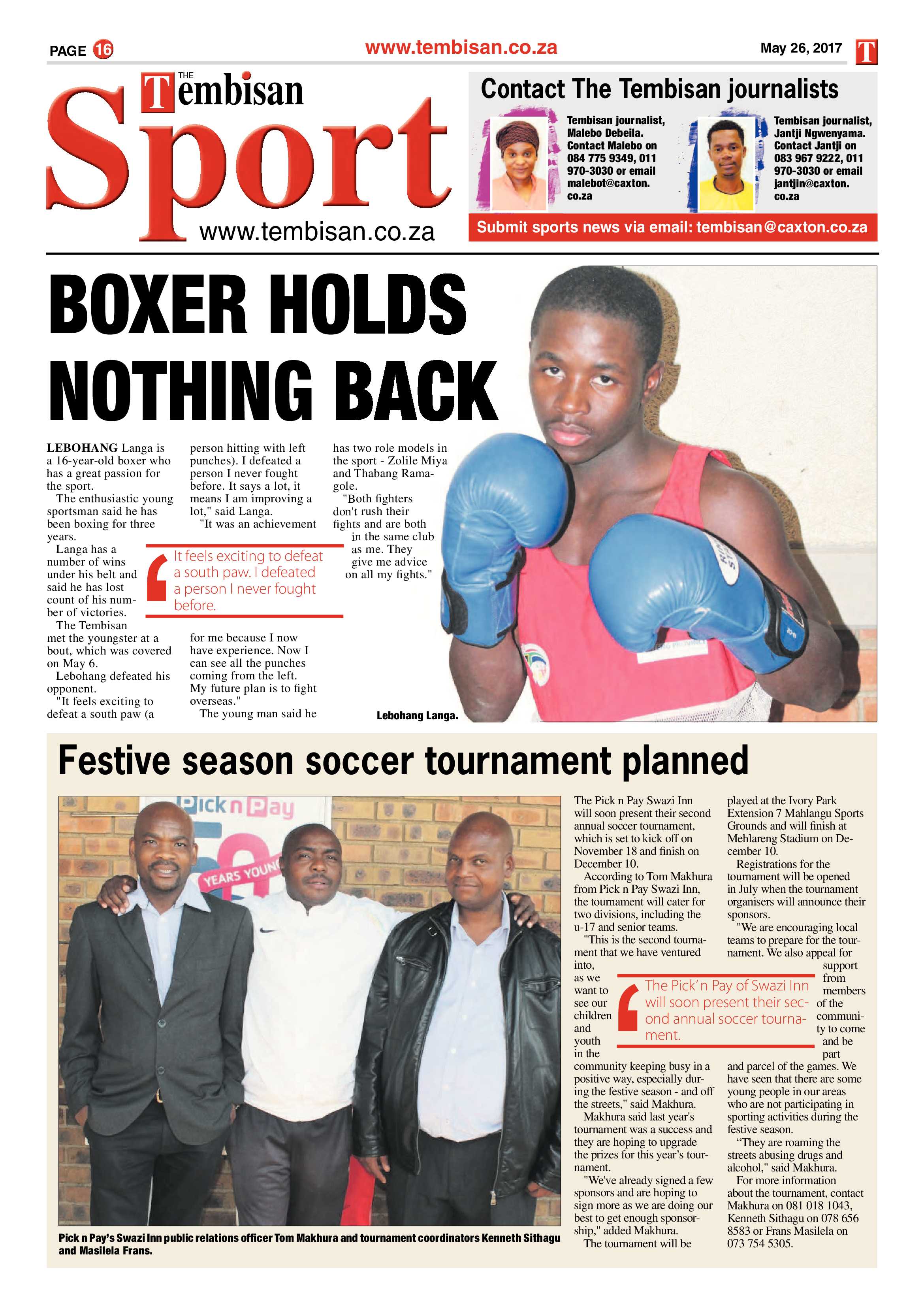 Tembisan 29 May 2017 page 16