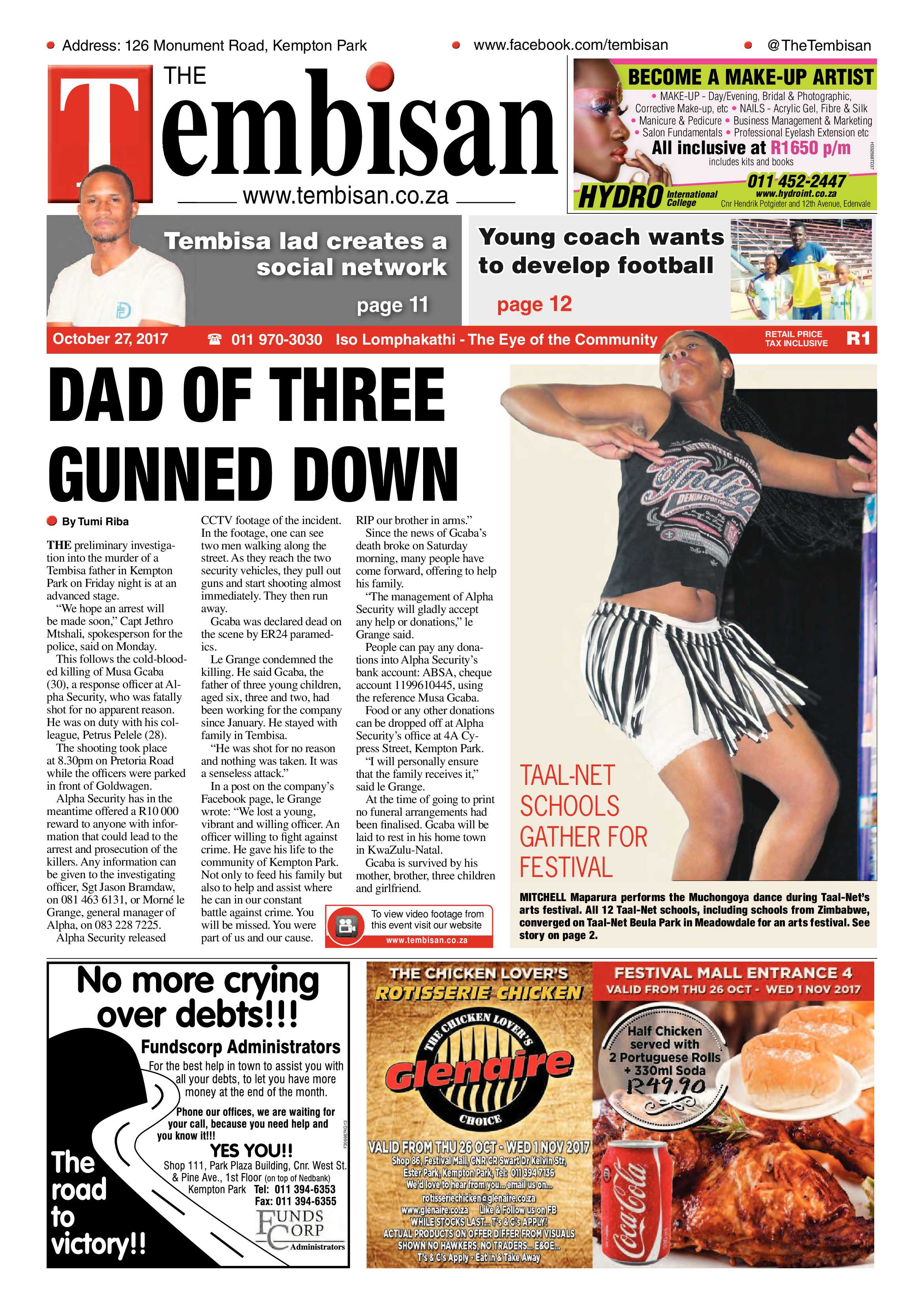 Tembisan 30 October 2017 page 1