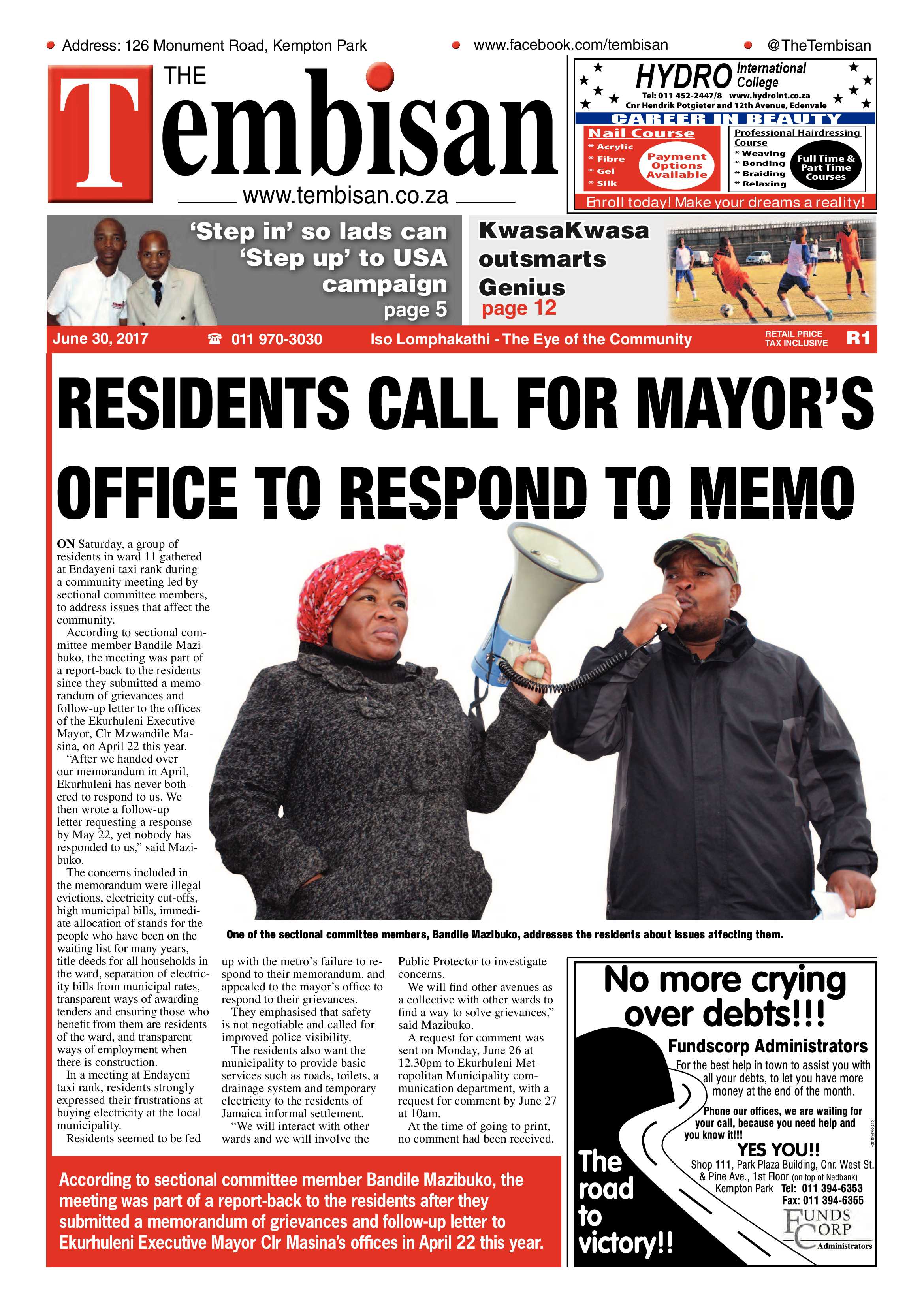 Tembisan 3 July 2017 page 1