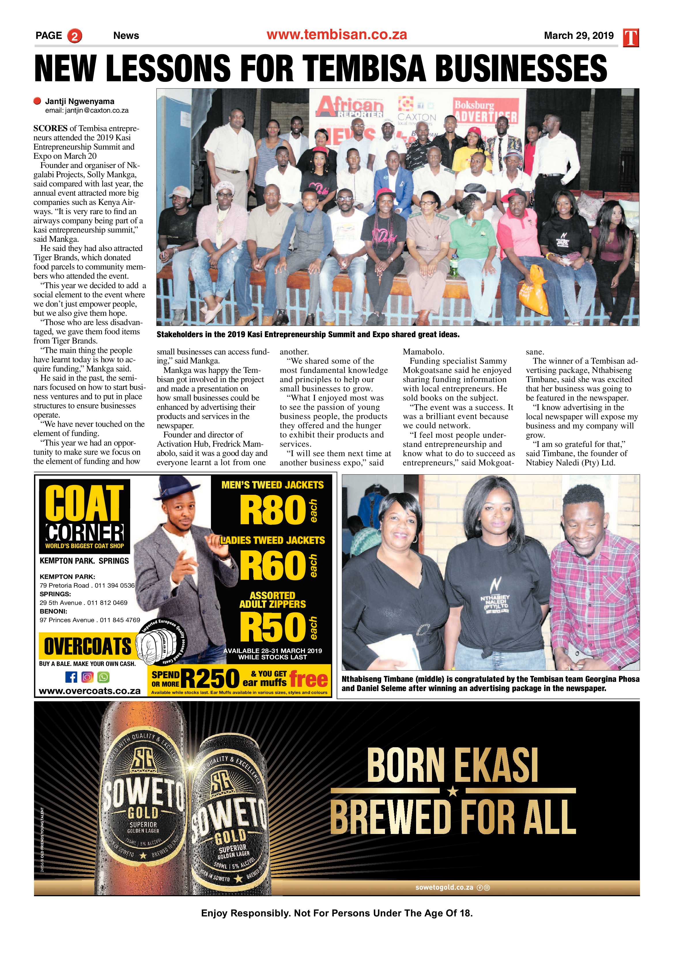 The Tembisan 01 April 2019 page 2