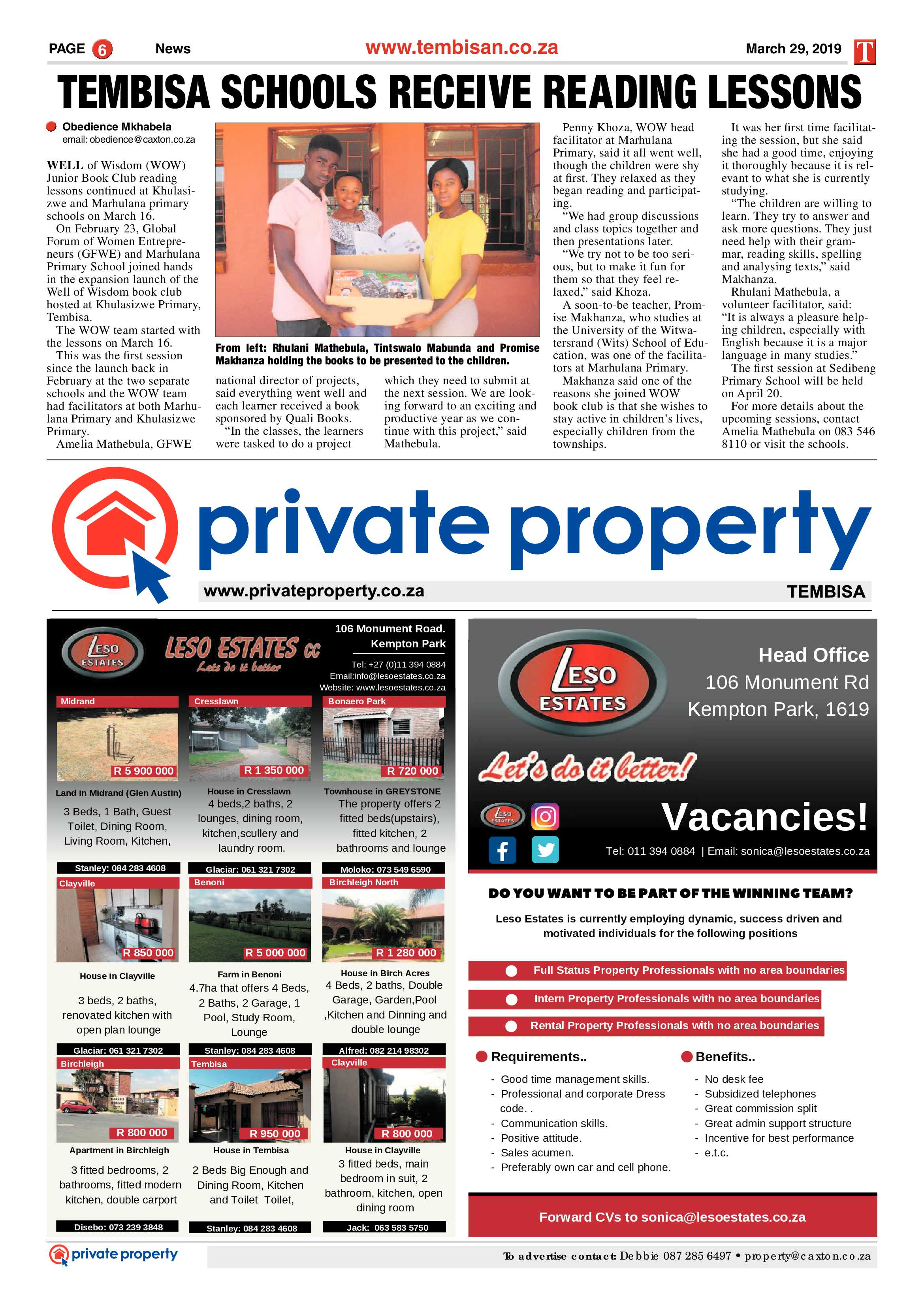 The Tembisan 01 April 2019 page 6