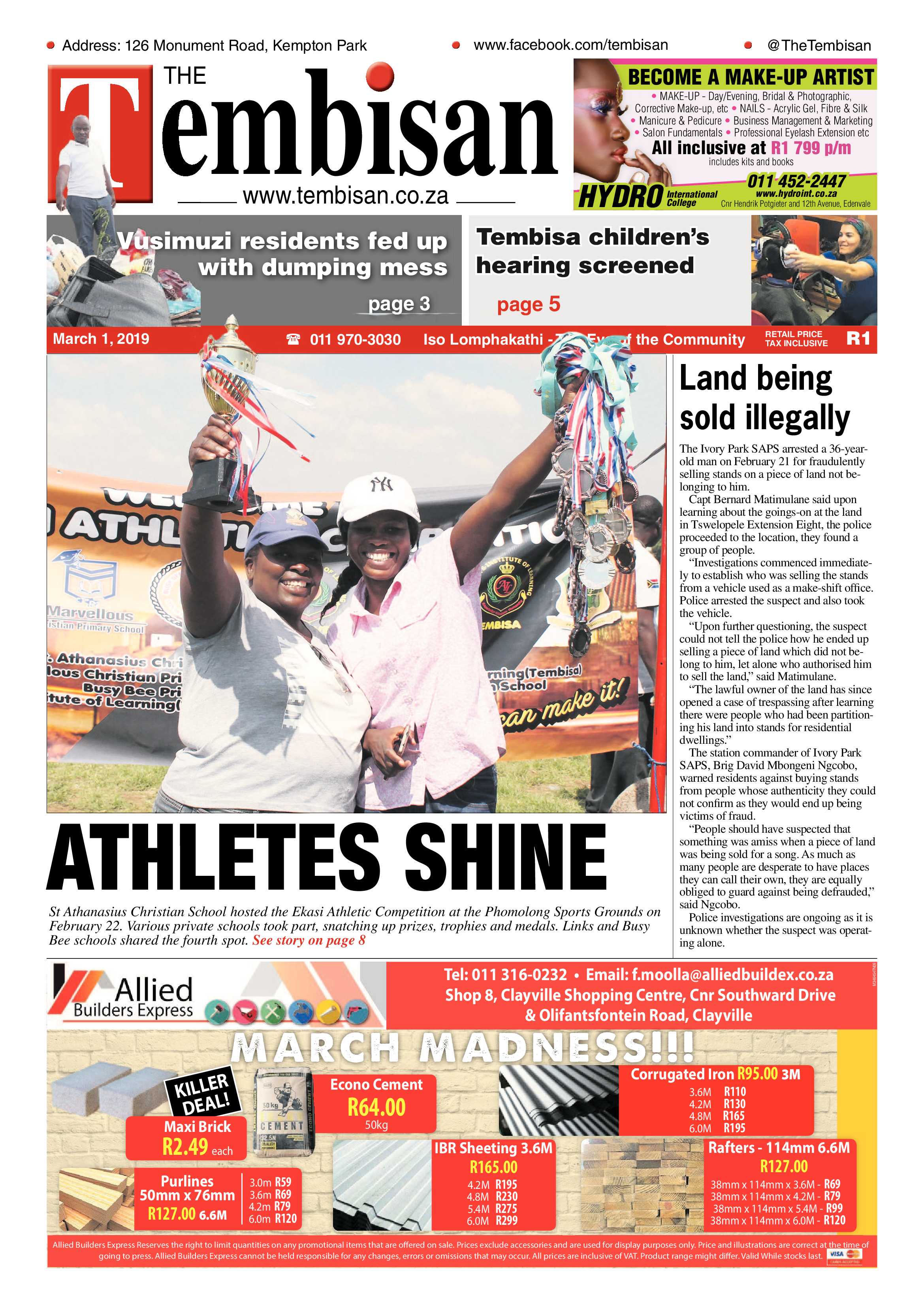 The Tembisan 04 March 2019 page 1
