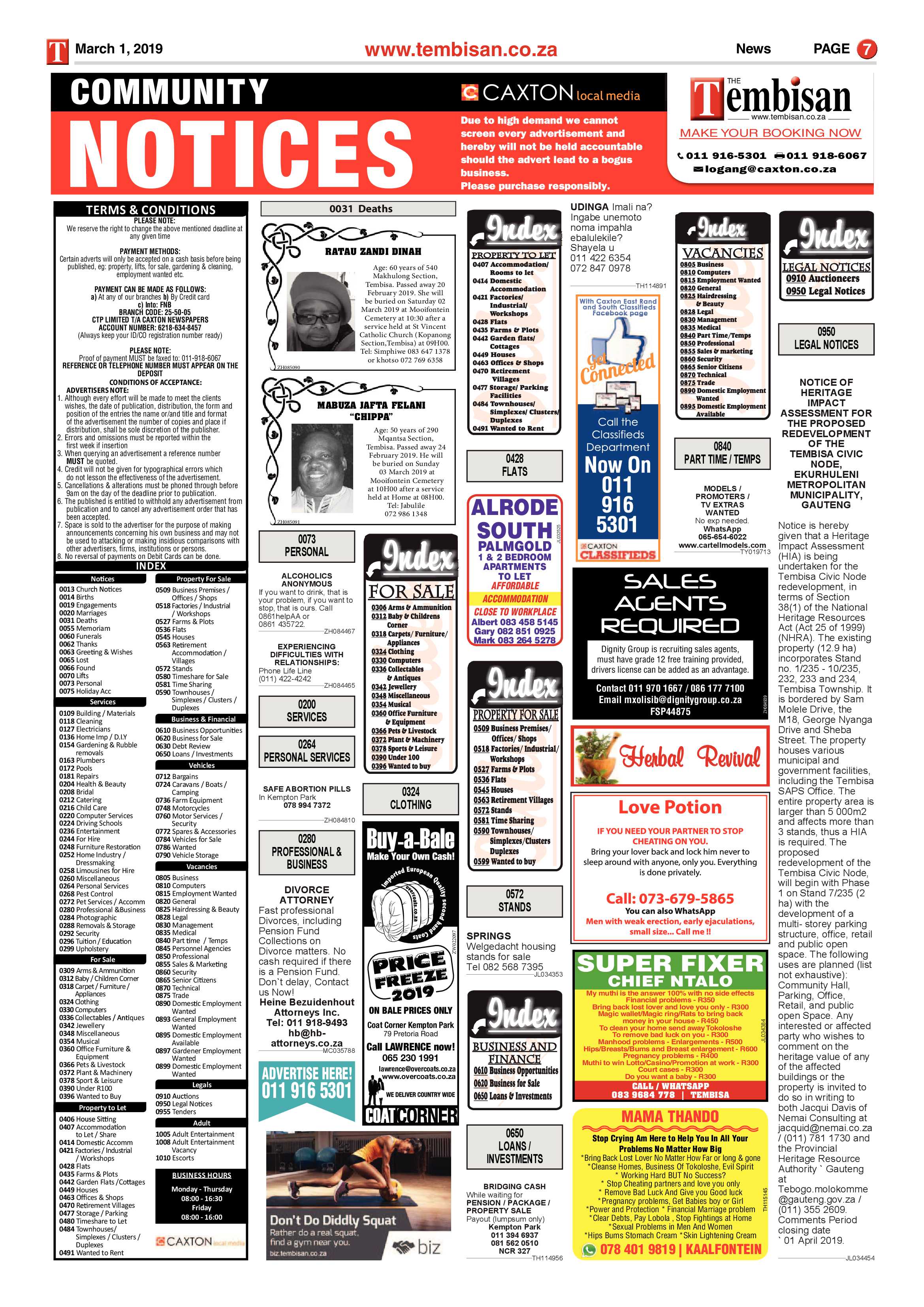 The Tembisan 04 March 2019 page 7