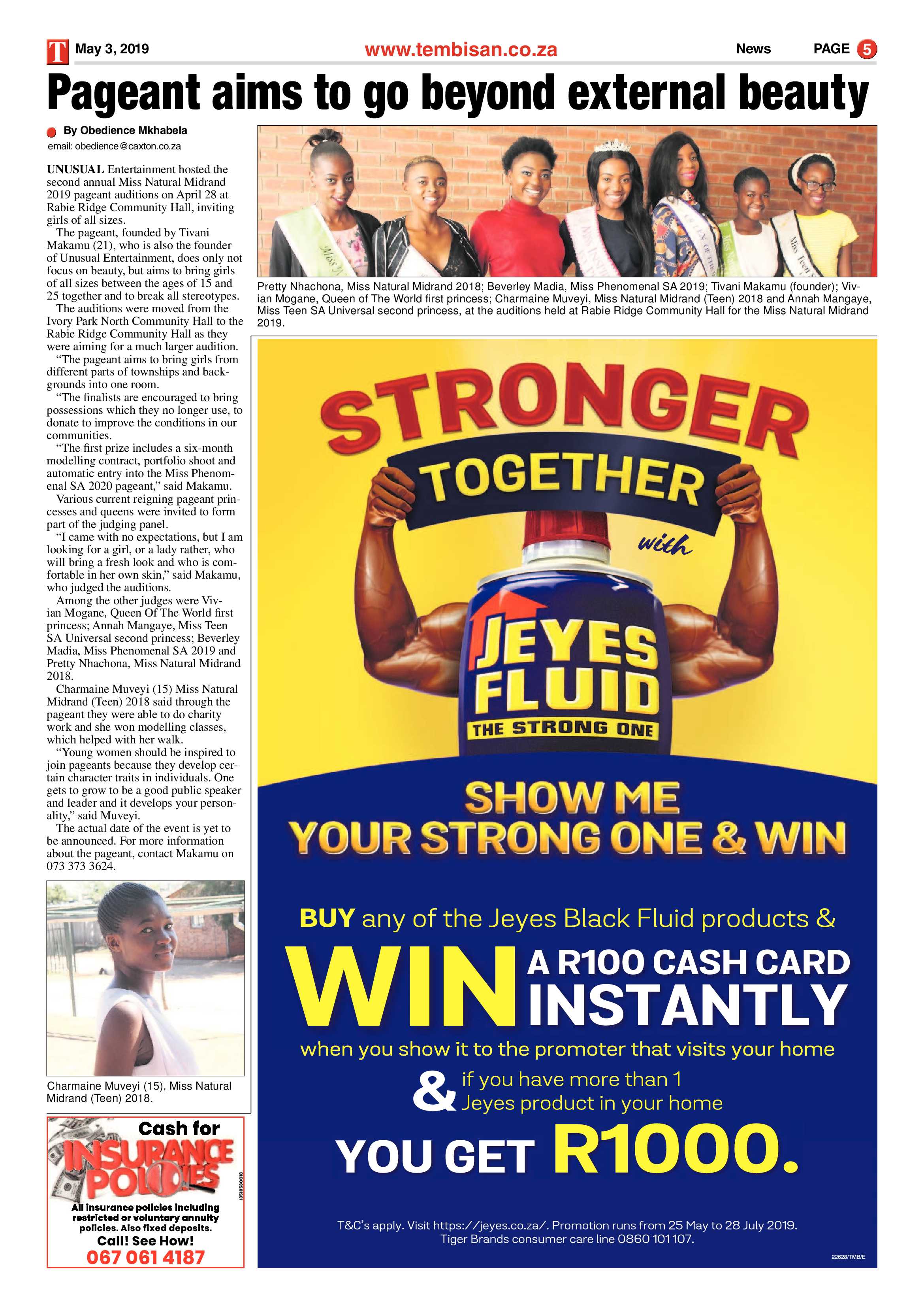 The Tembisan 06 May 2019 page 5