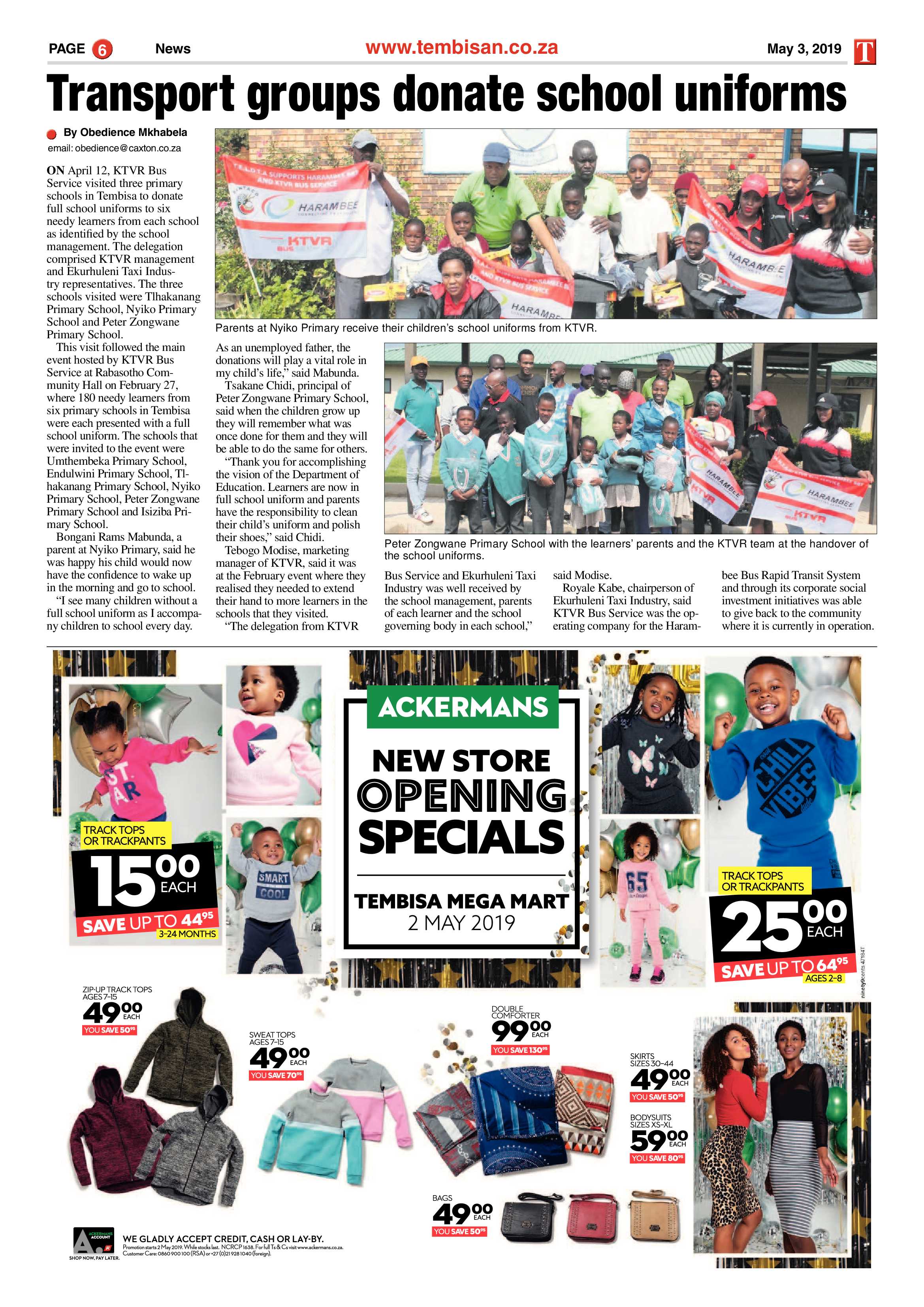 The Tembisan 06 May 2019 page 6