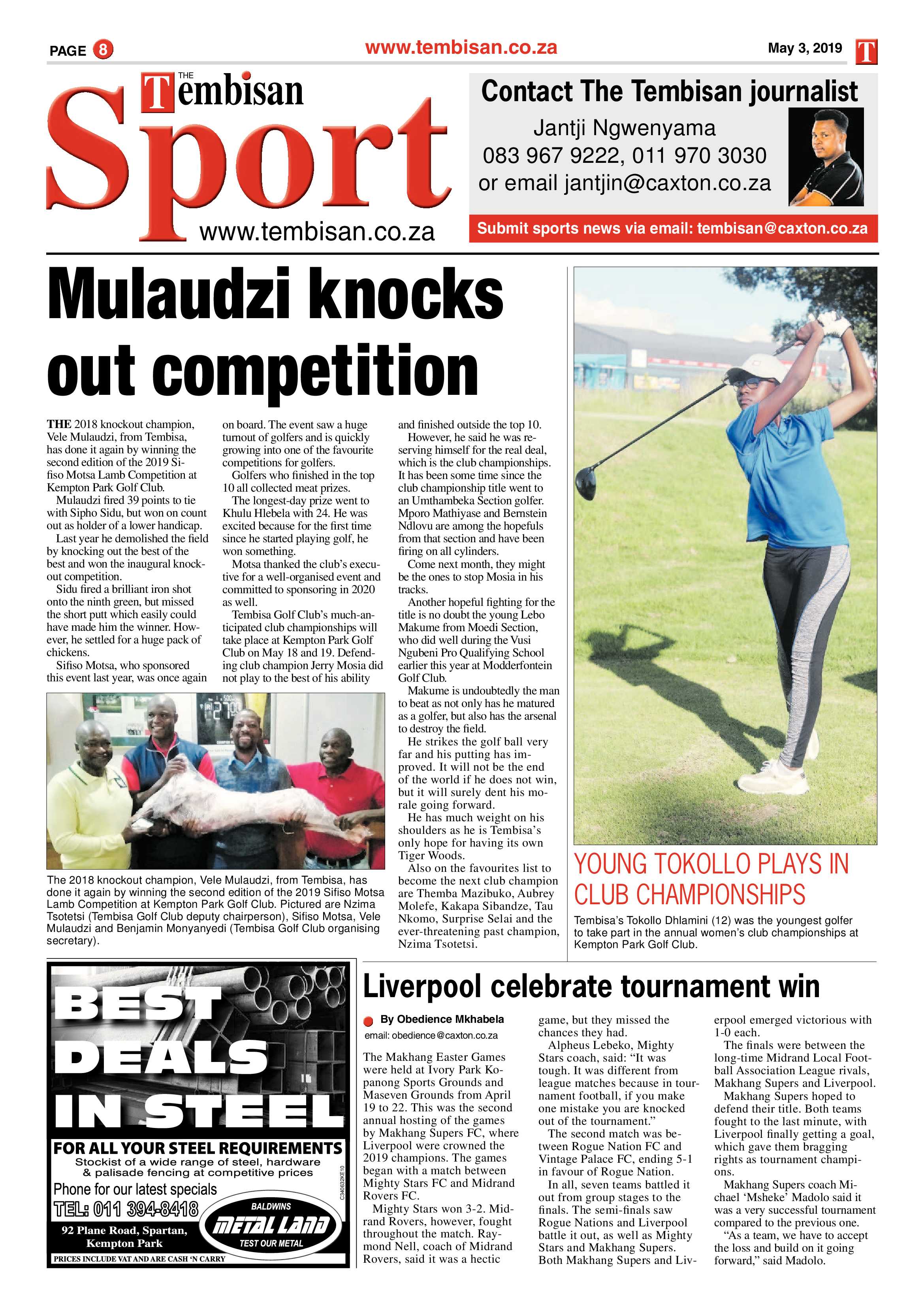 The Tembisan 06 May 2019 page 8