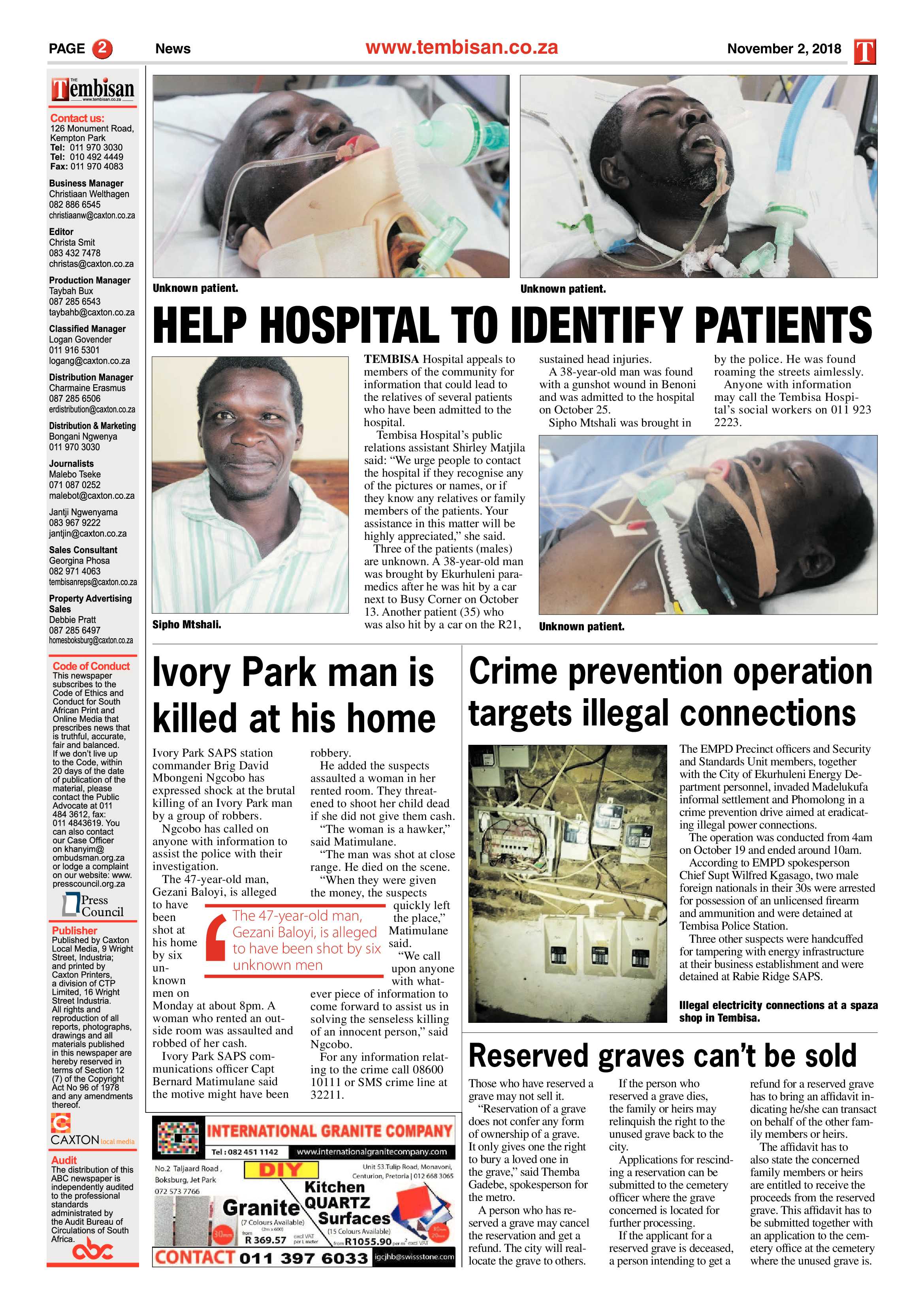 The Tembisan 02 November 2018 page 2