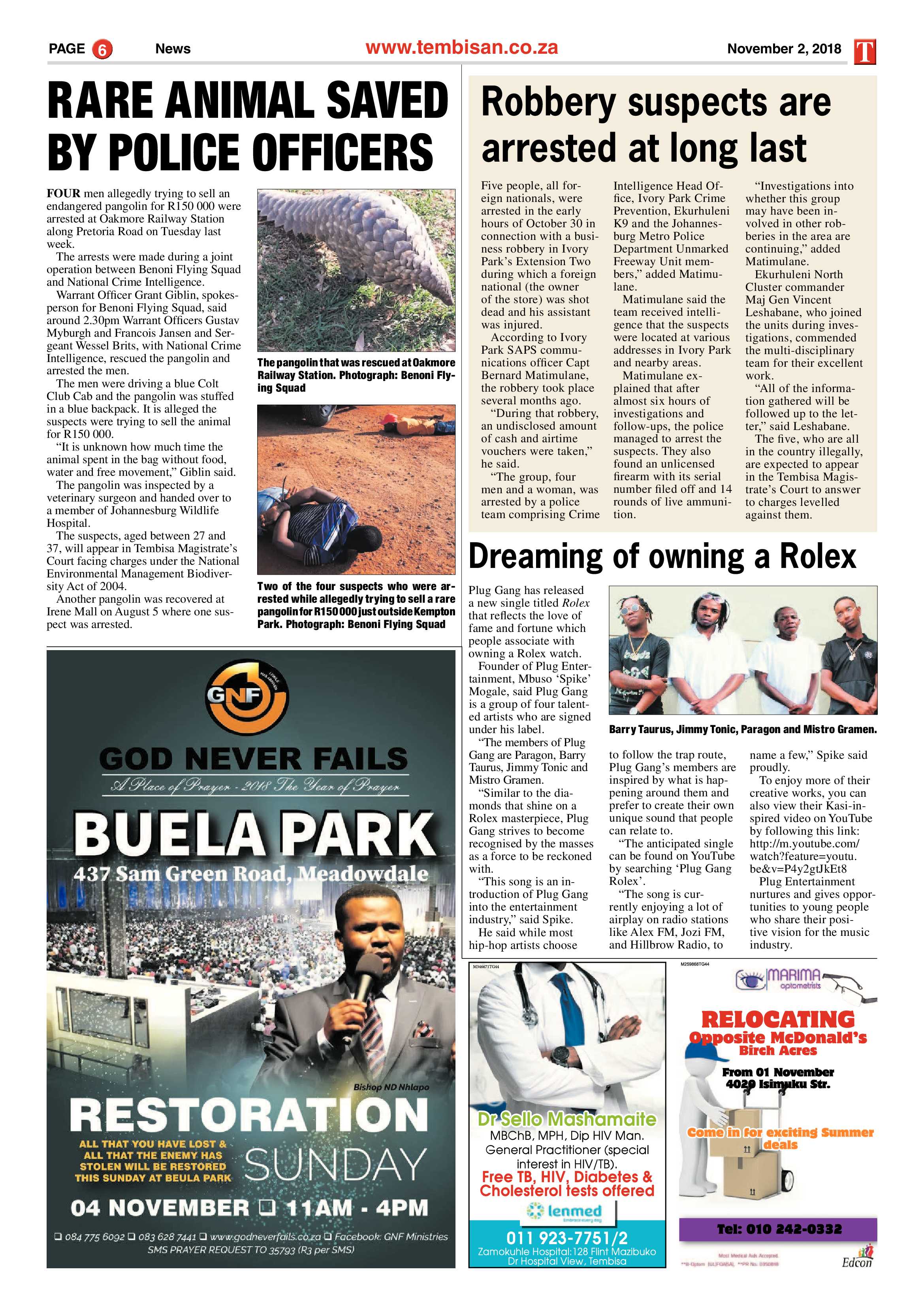 The Tembisan 02 November 2018 page 6