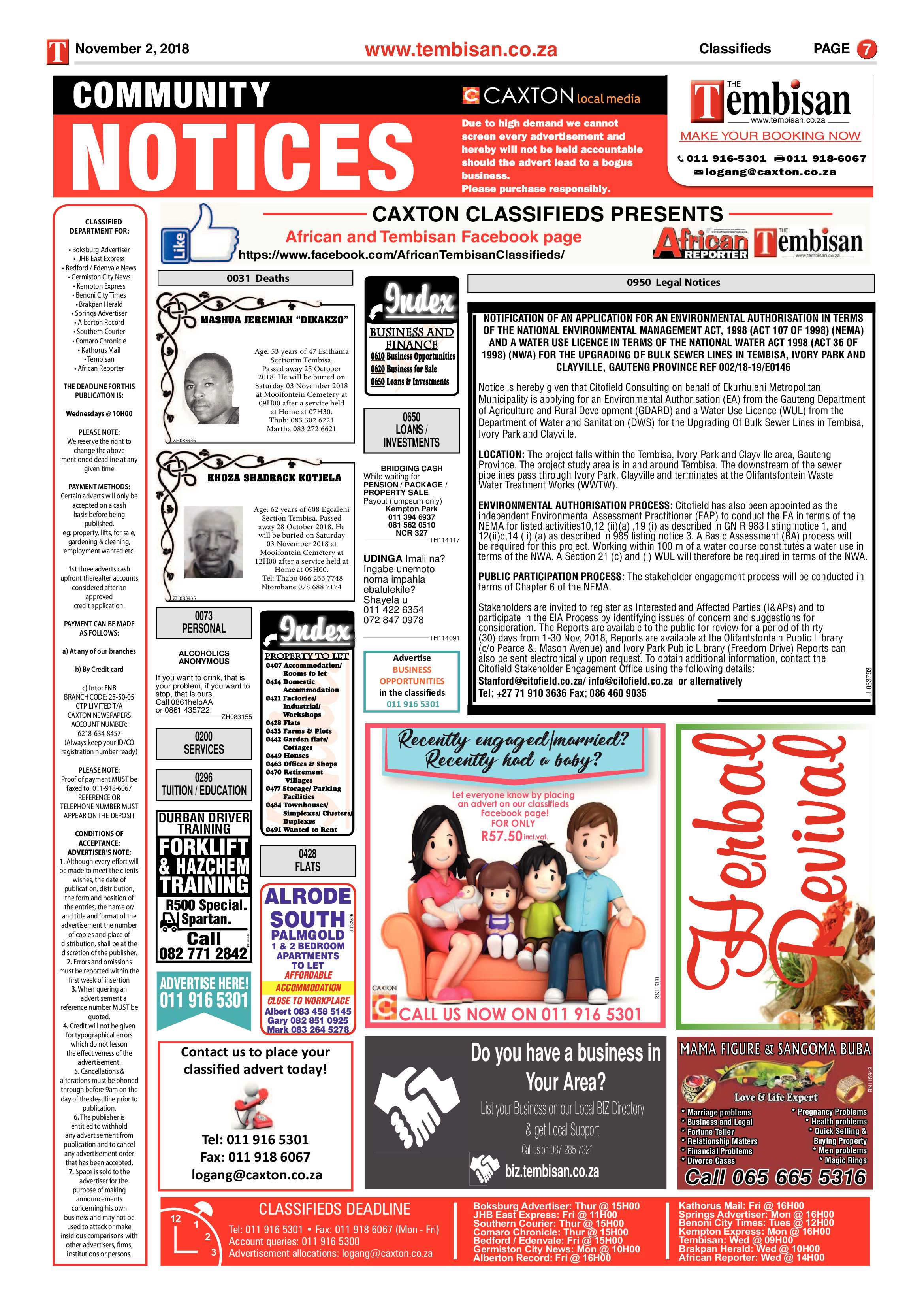 The Tembisan 02 November 2018 page 7