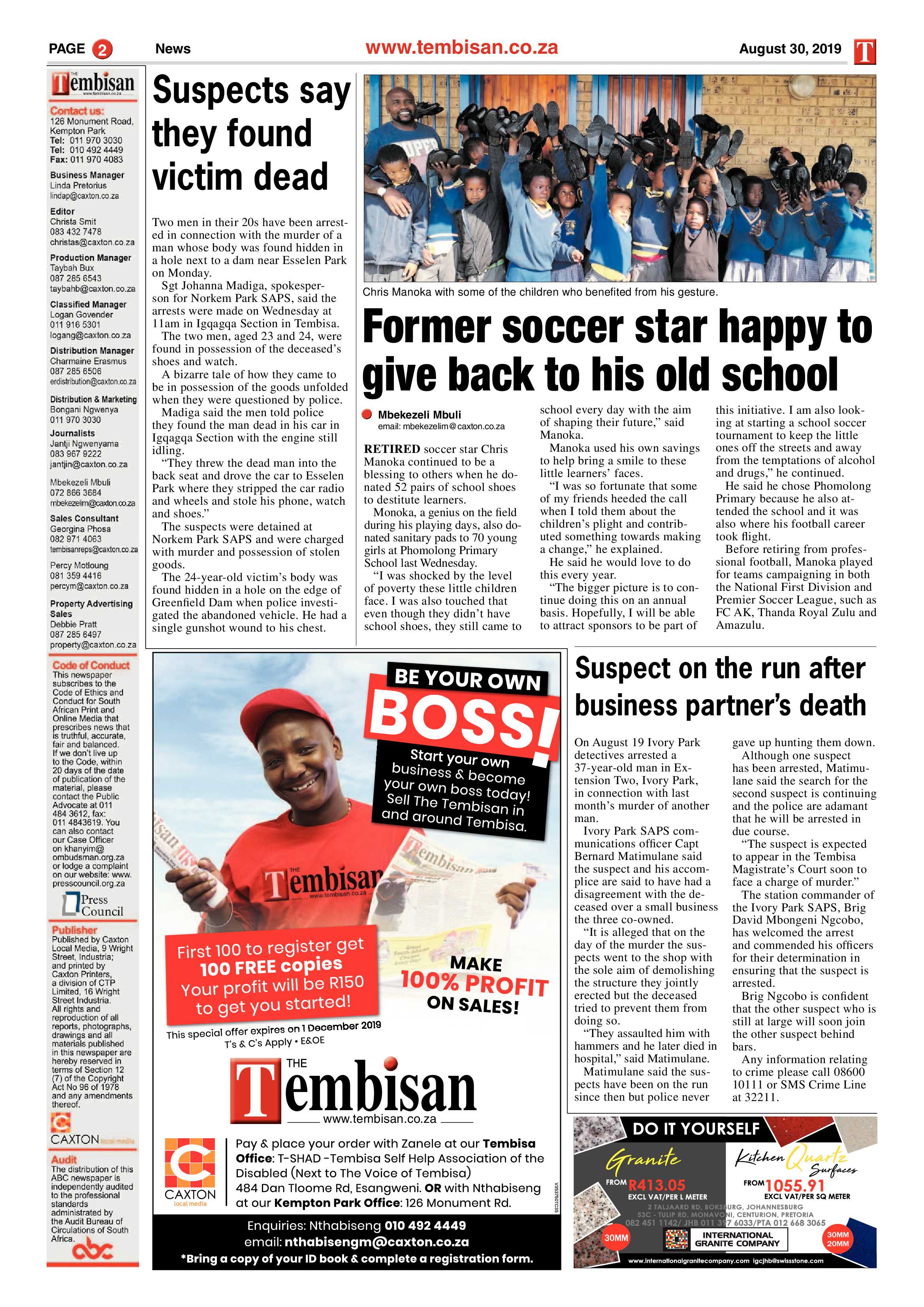 The Tembisan 02 September 2019 page 2