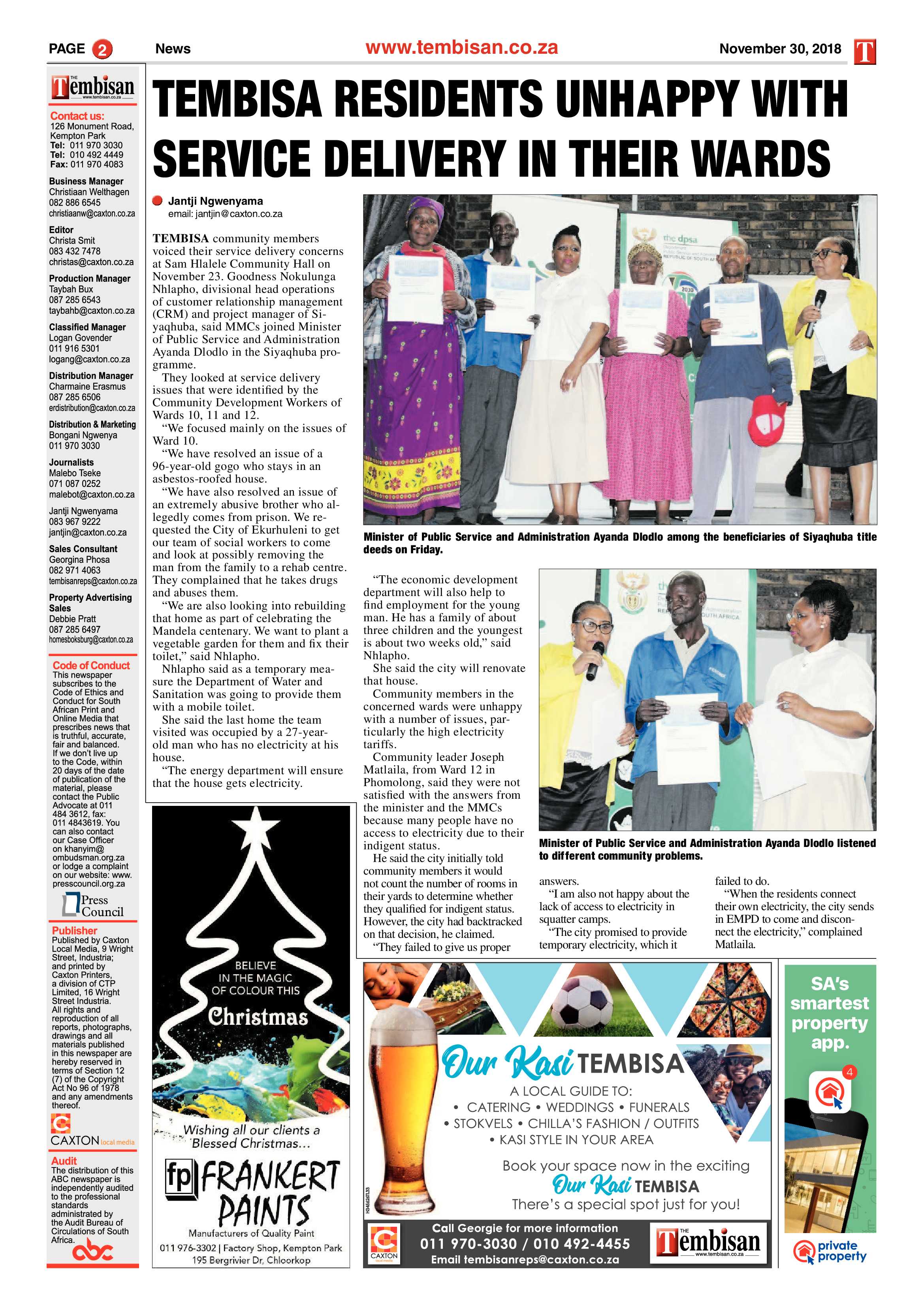 The Tembisan 03 December 2018 page 2