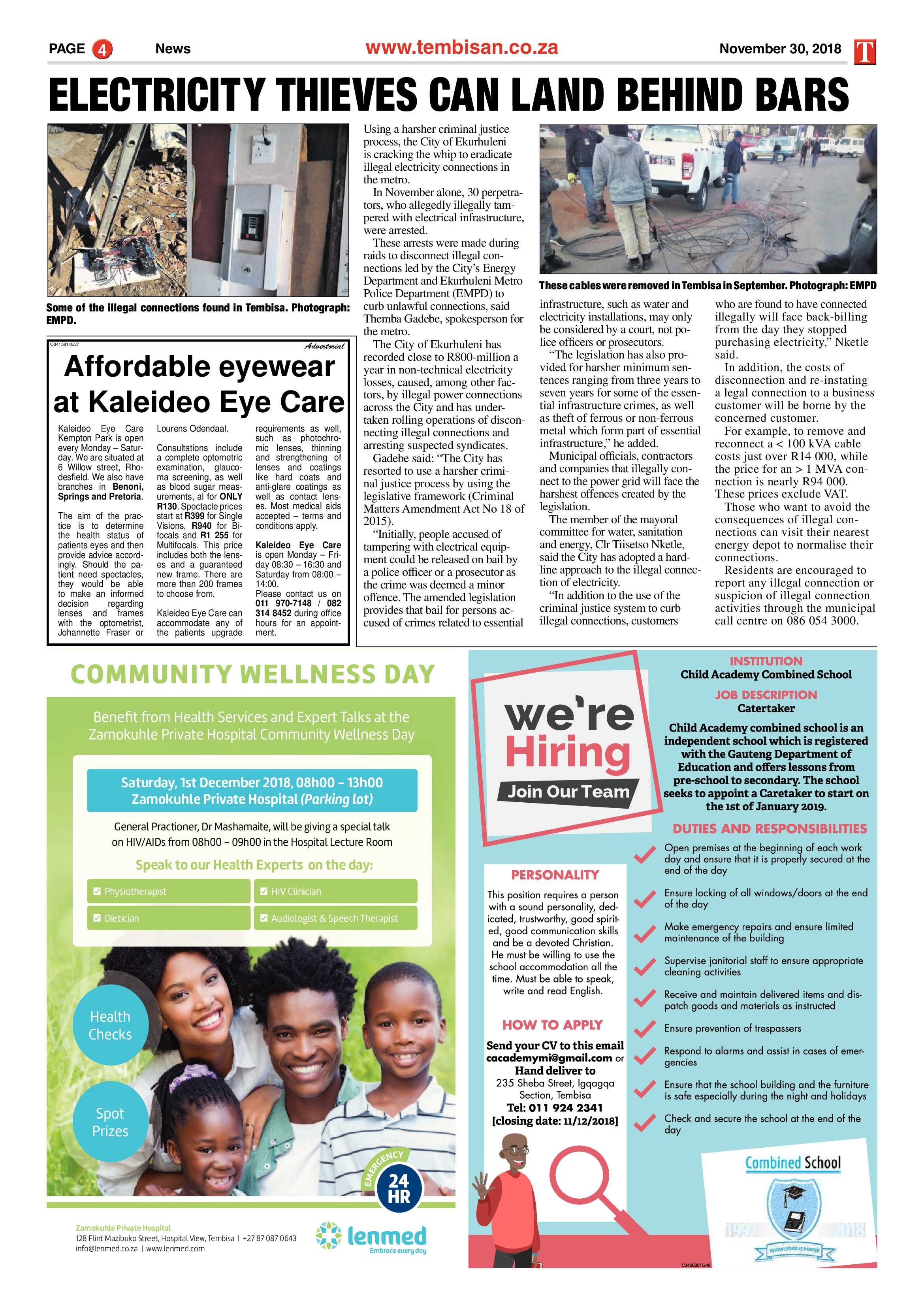 The Tembisan 03 December 2018 page 4