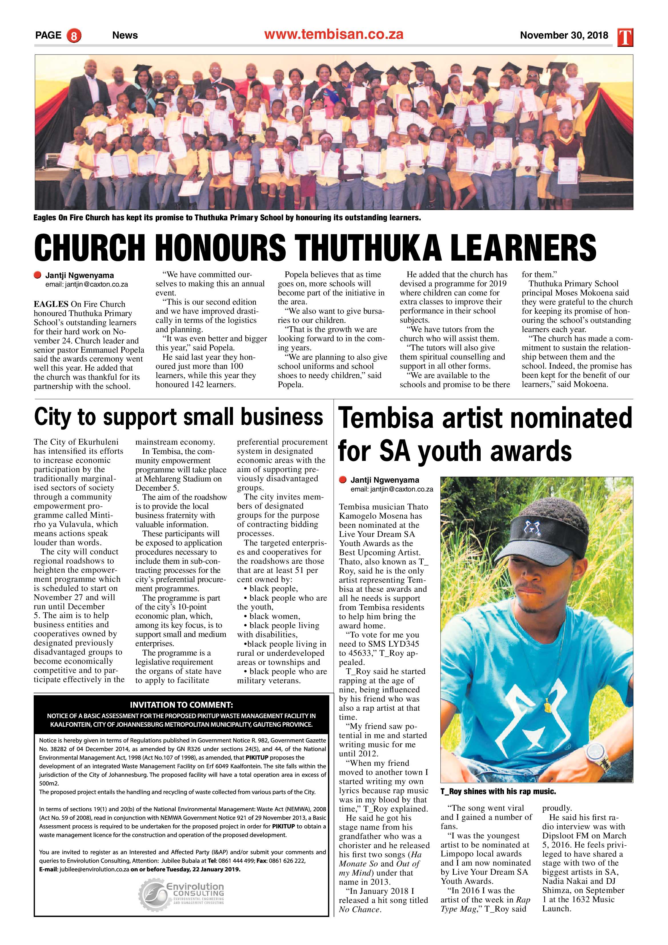The Tembisan 03 December 2018 page 8
