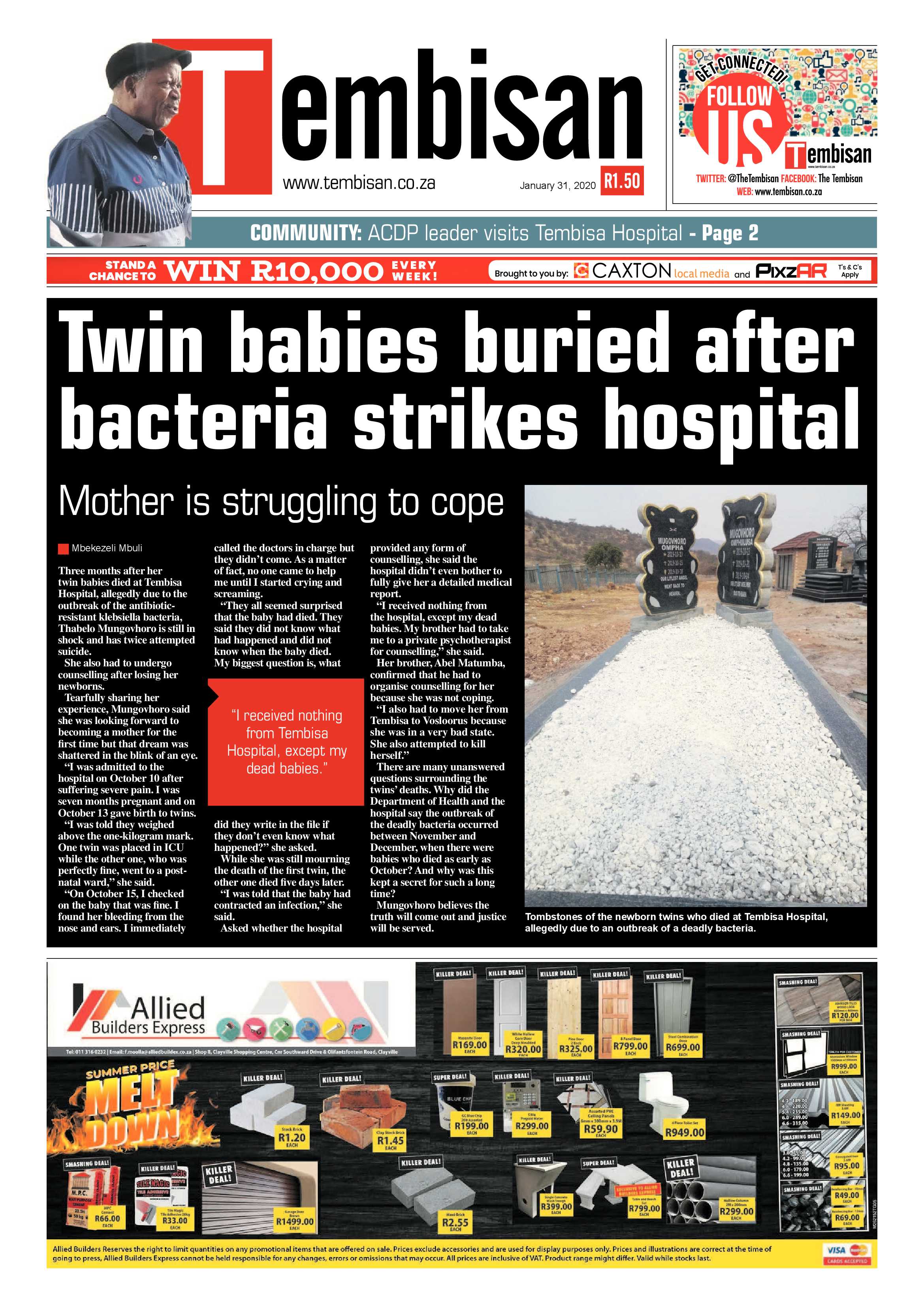 The Tembisan 03 February 2020 page 1