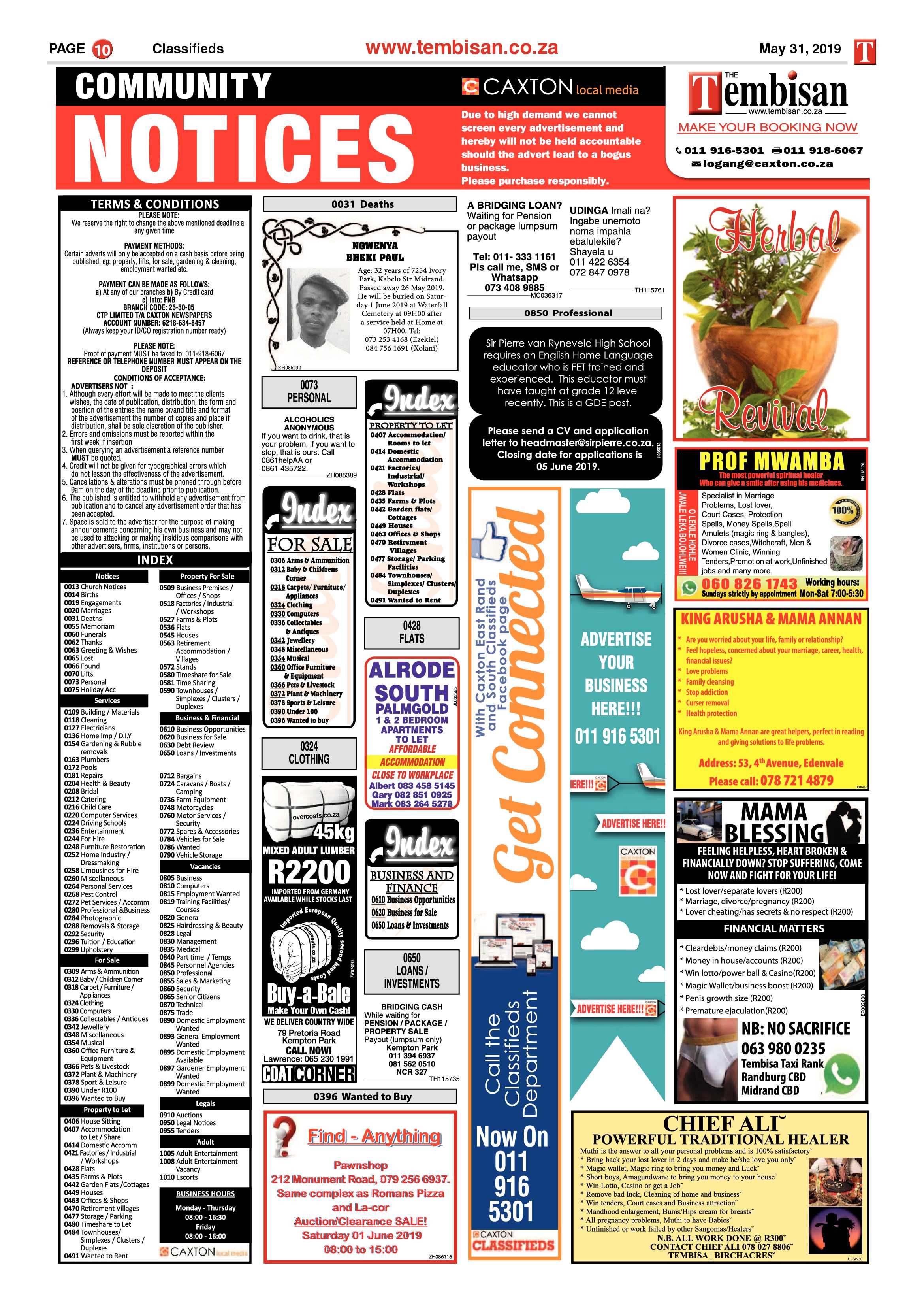 The Tembisan 03 June 2019 page 10