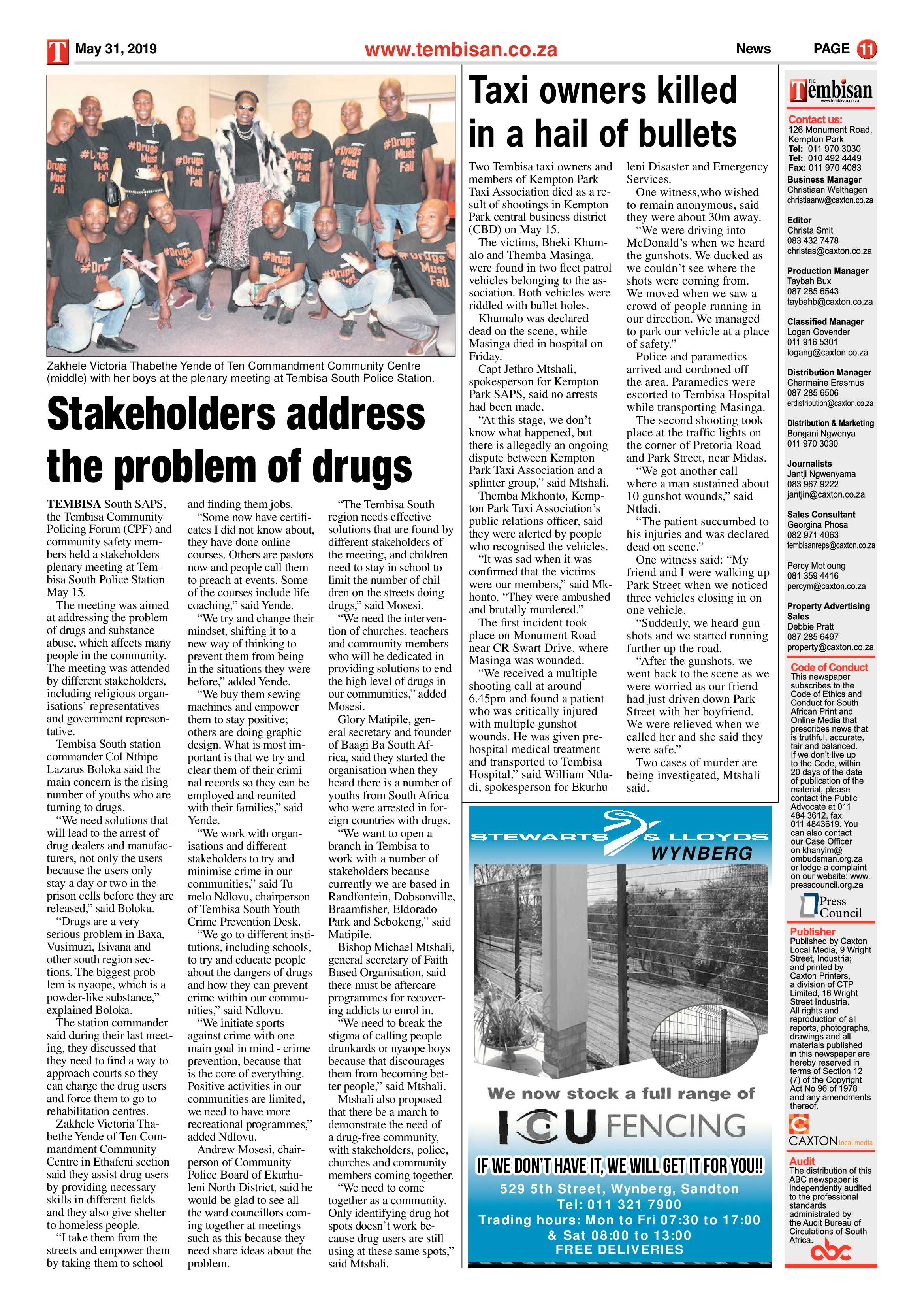 The Tembisan 03 June 2019 page 11