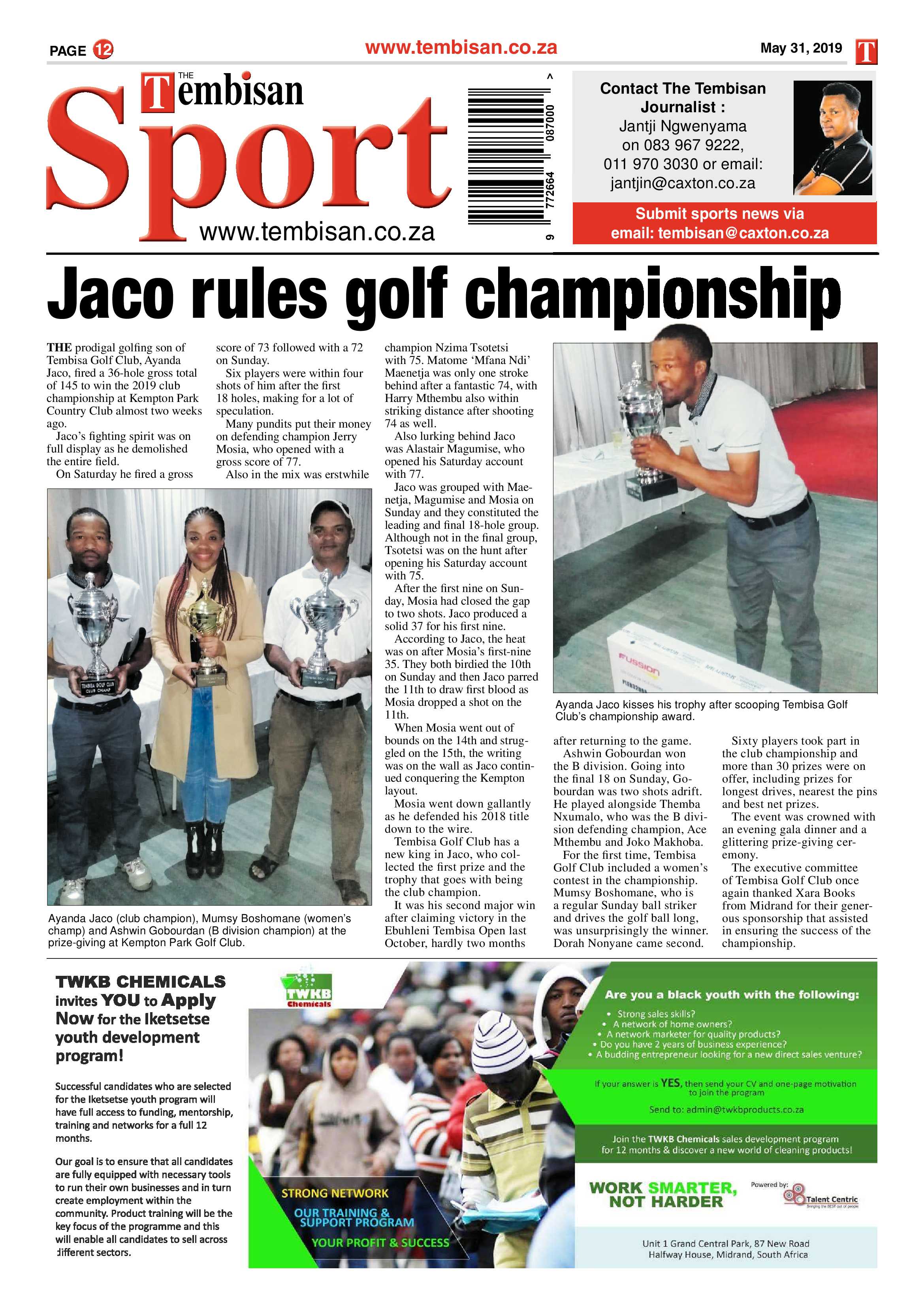The Tembisan 03 June 2019 page 12