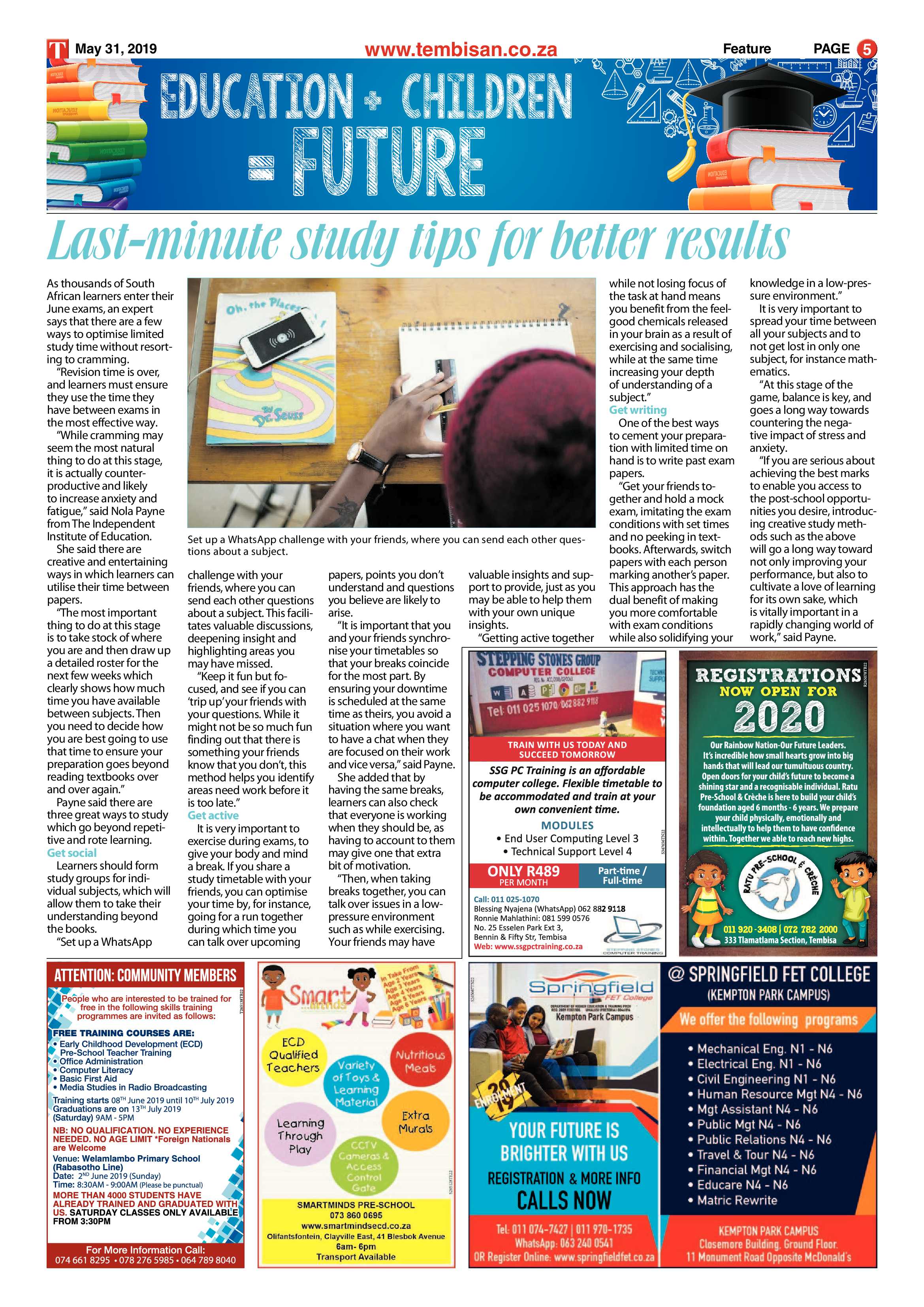 The Tembisan 03 June 2019 page 5