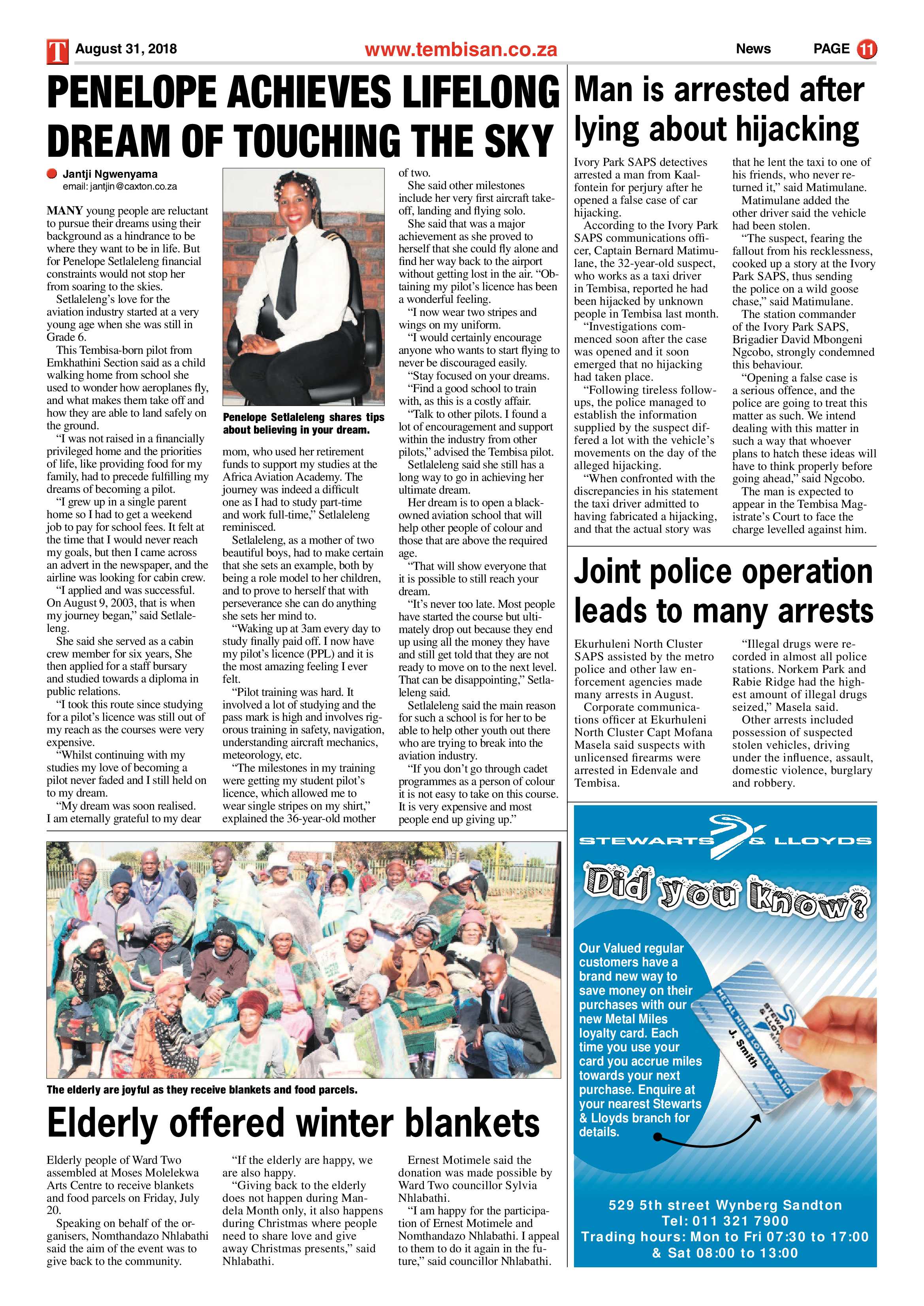 The Tembisan 03 September  2018 page 11